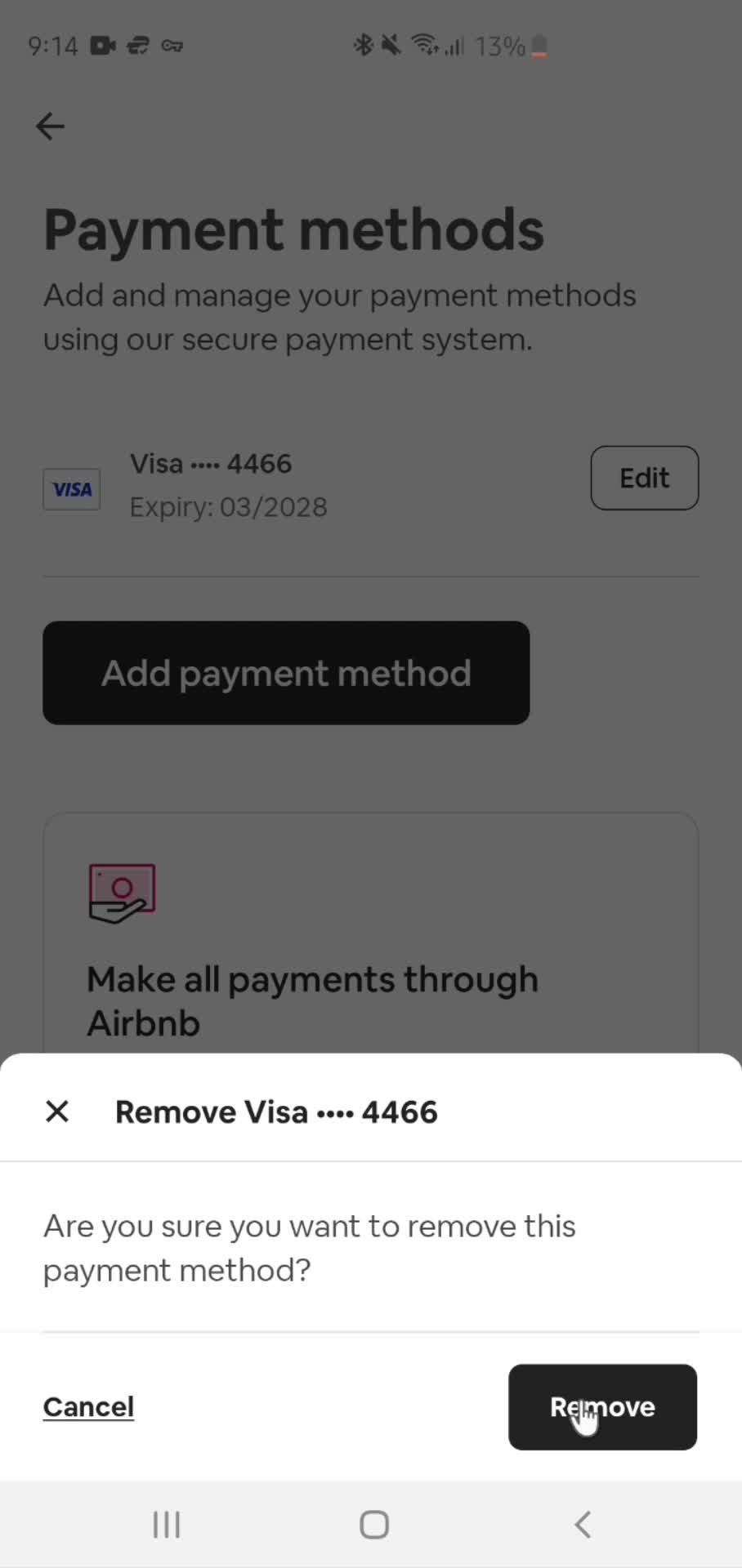 Removing payment details on Airbnb video thumbnail