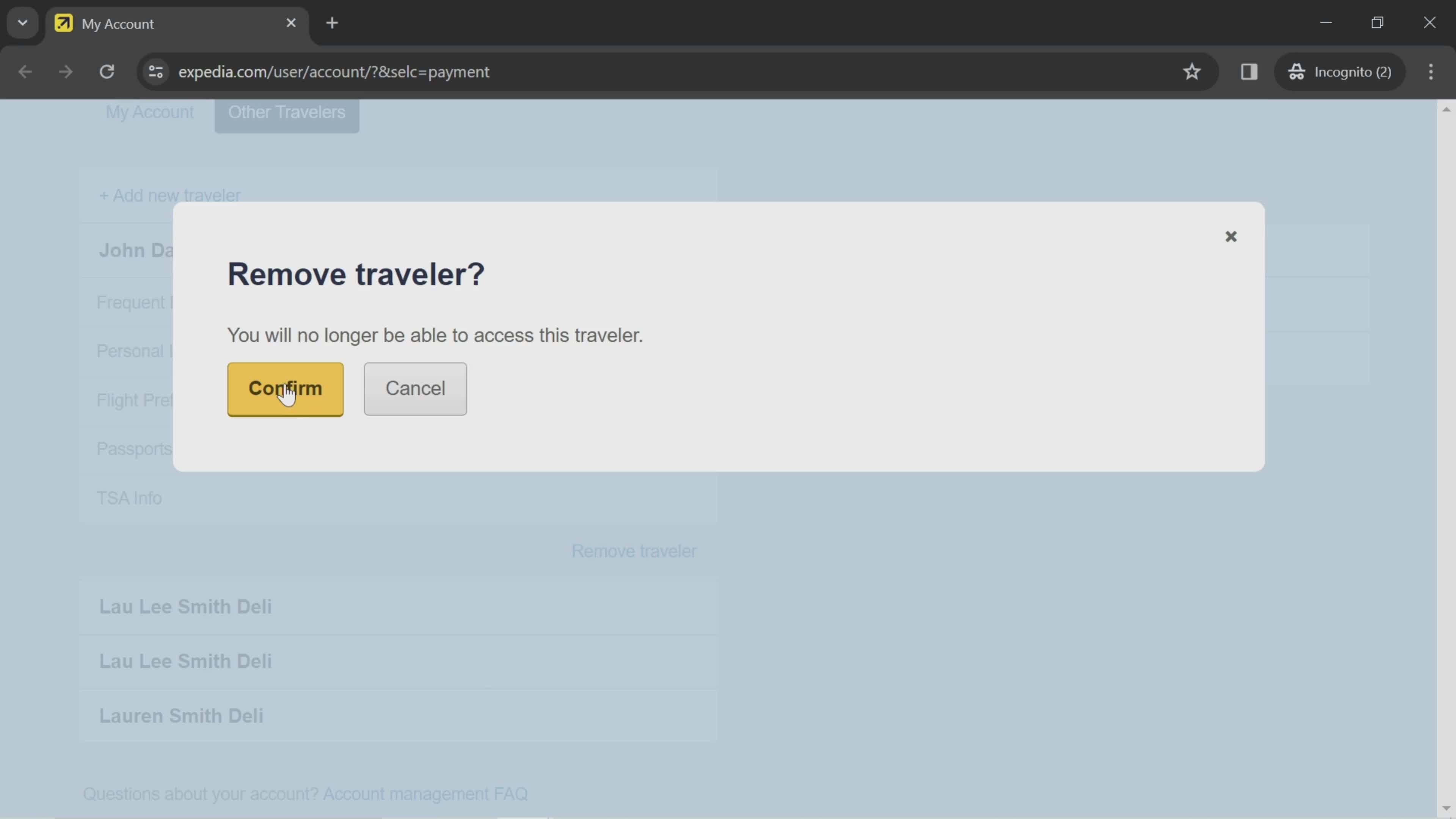 Removing a traveler on Expedia video thumbnail