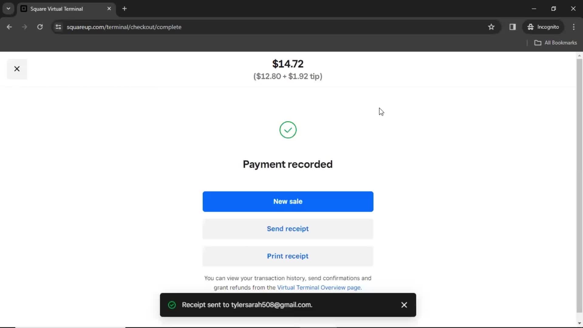 Requesting payment on Square video thumbnail