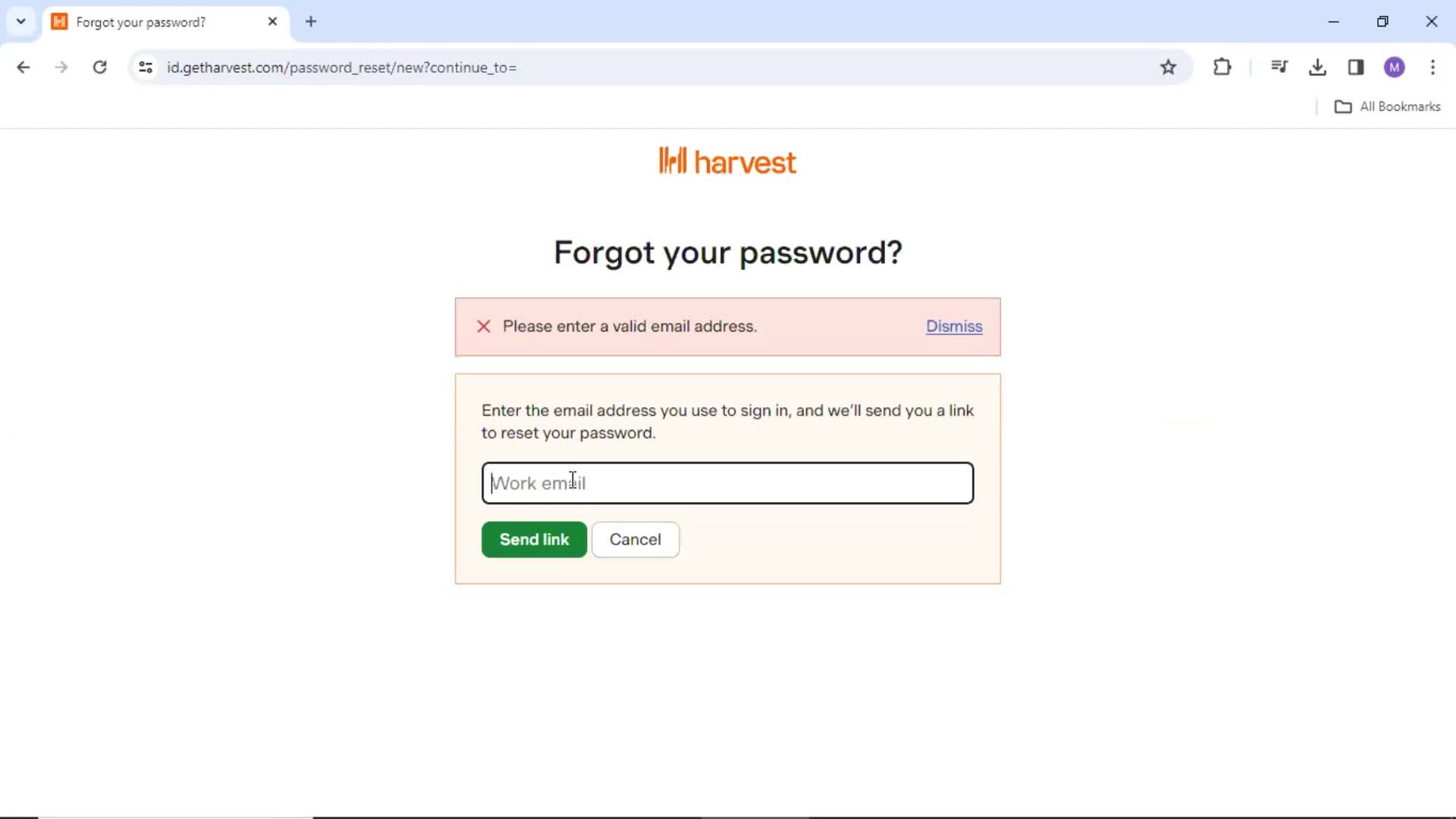 Resetting password on Harvest video thumbnail