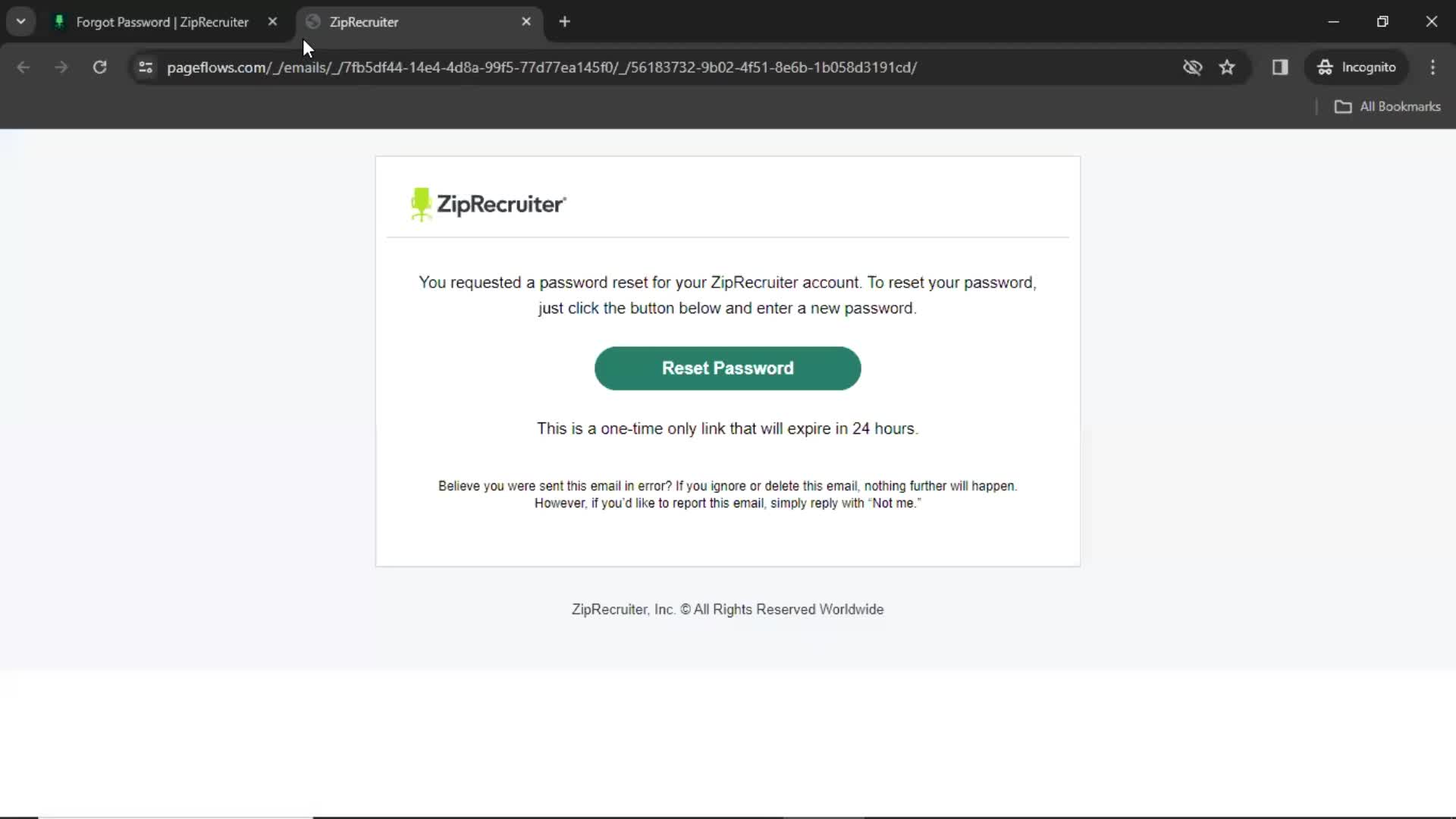 Resetting password on ZipRecruiter video thumbnail