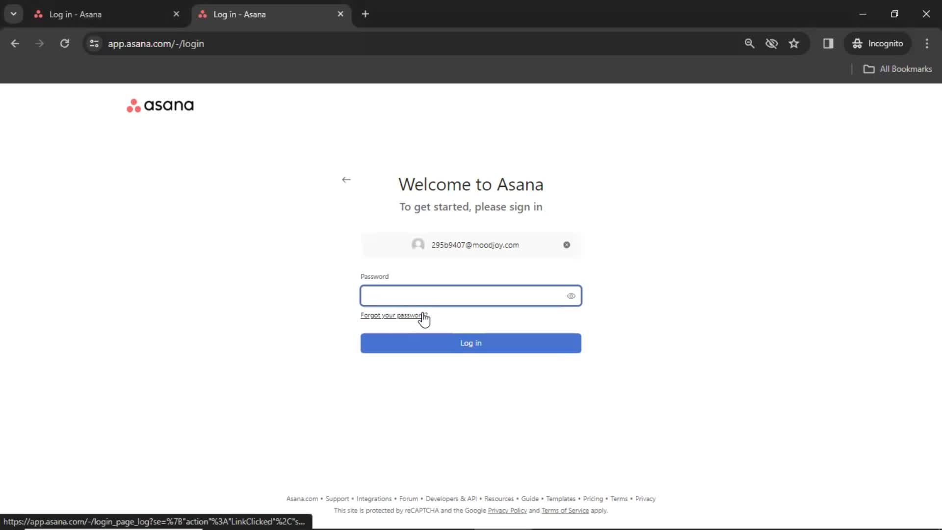 Resetting password on Asana video thumbnail