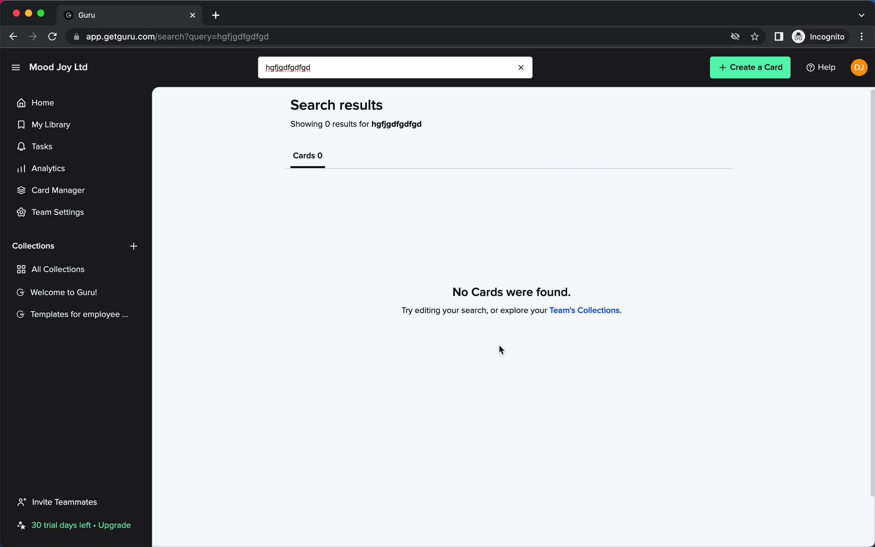 Searching screenshot