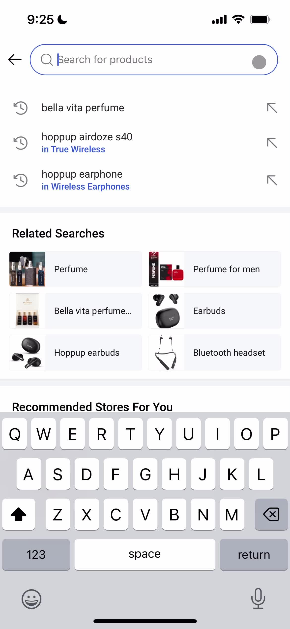 Screenshot of Search on Searching on FlipKart user flow