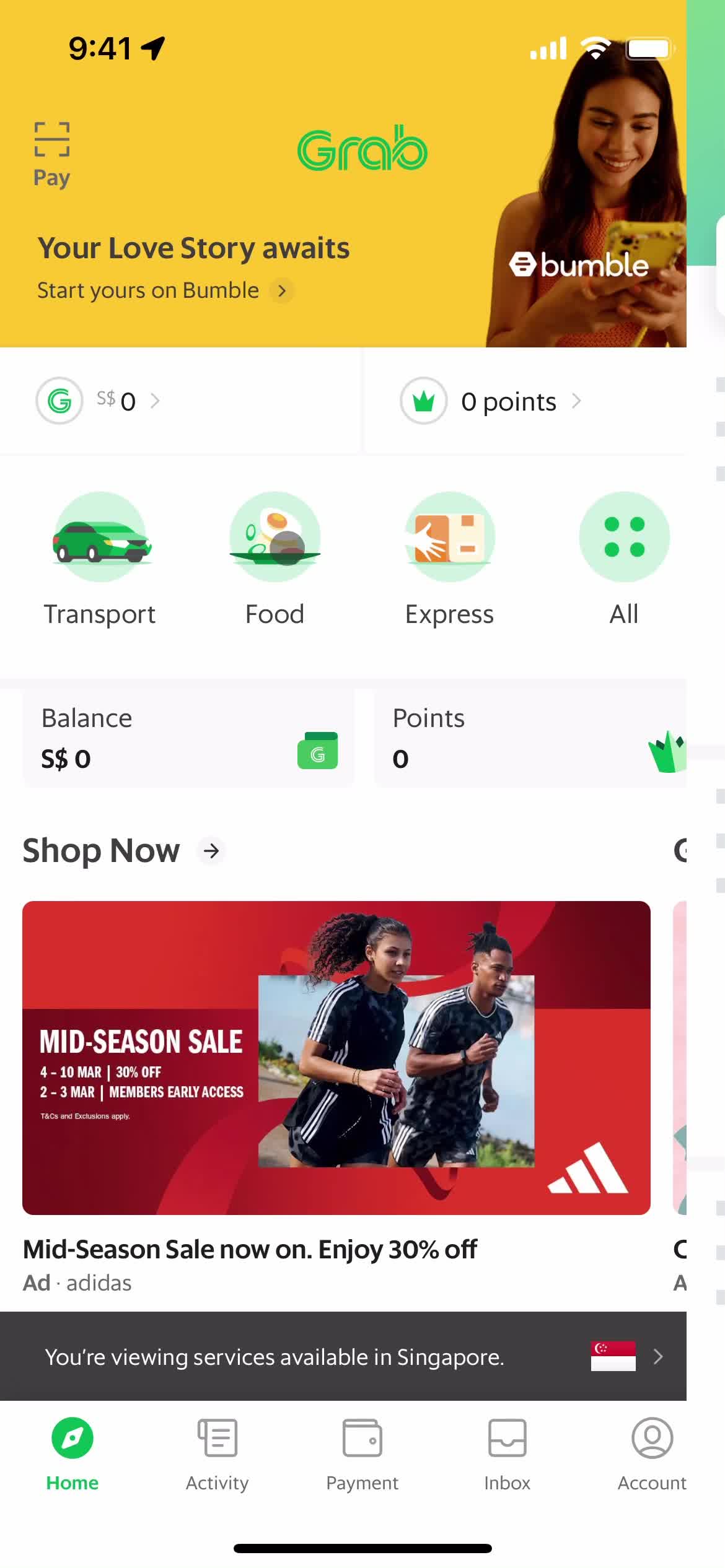 Searching on Grab video thumbnail