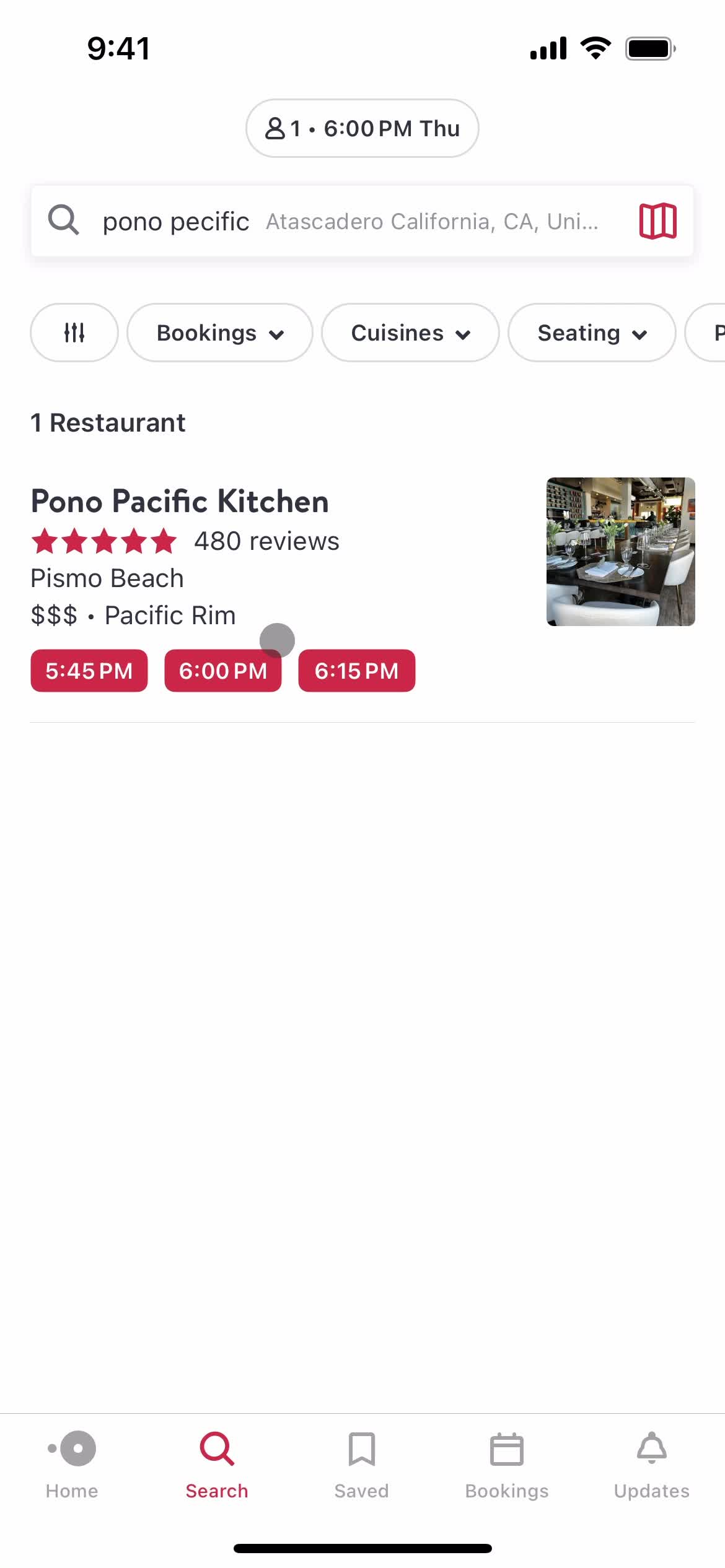 Searching on OpenTable video thumbnail