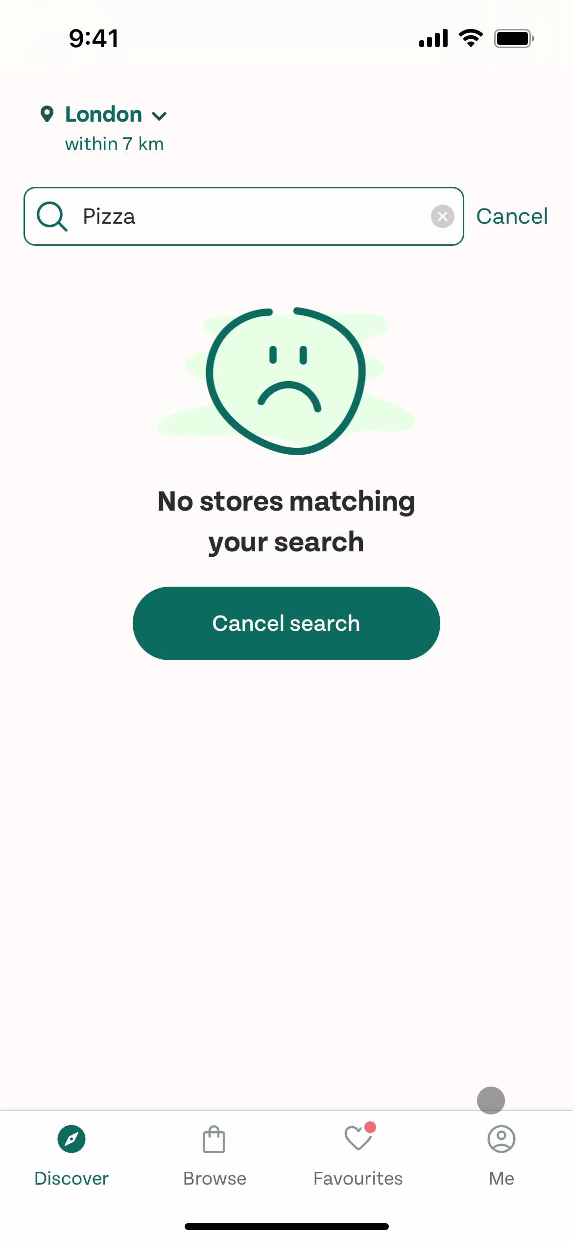 Searching screenshot