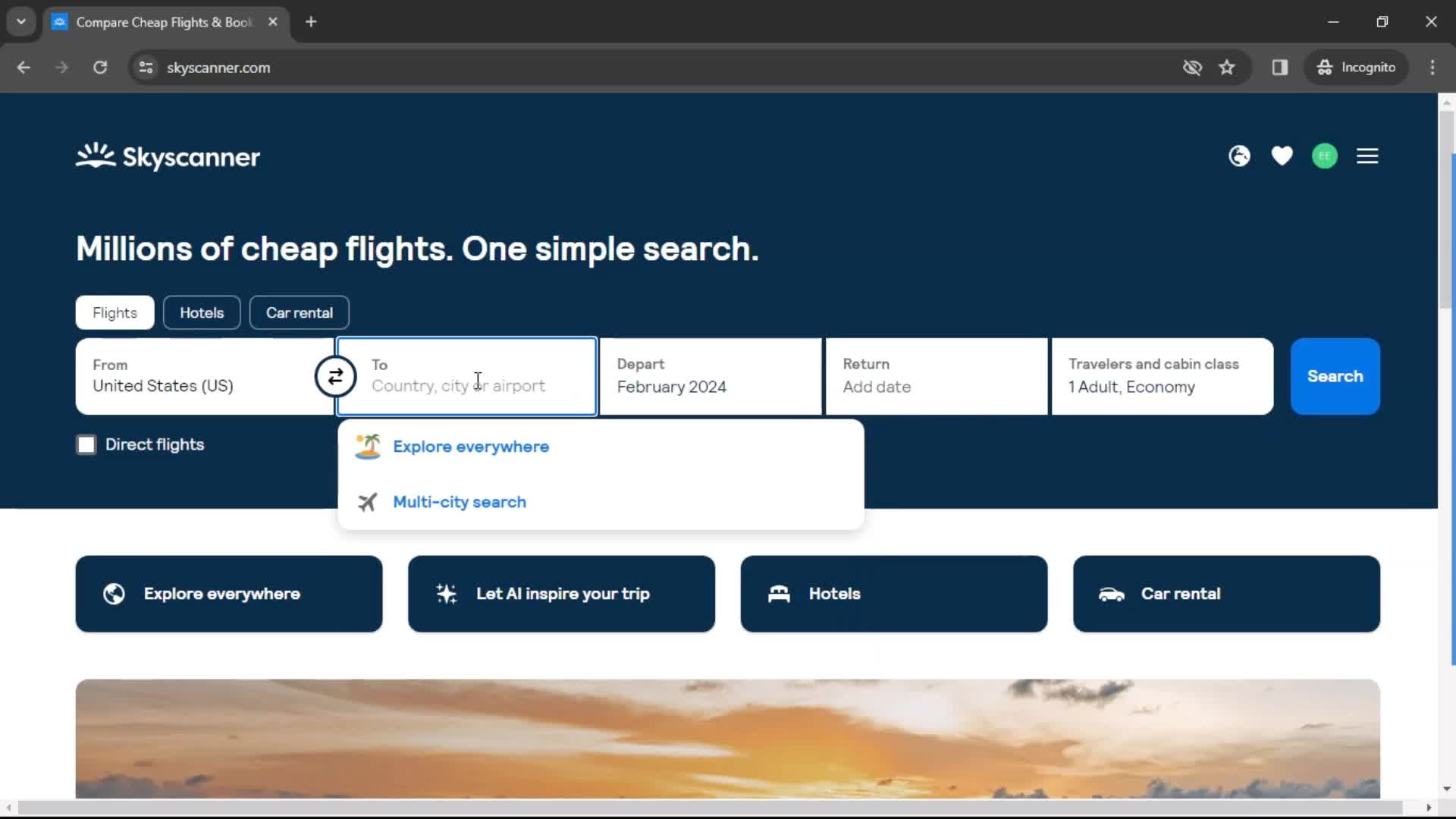 Searching on Skyscanner video thumbnail