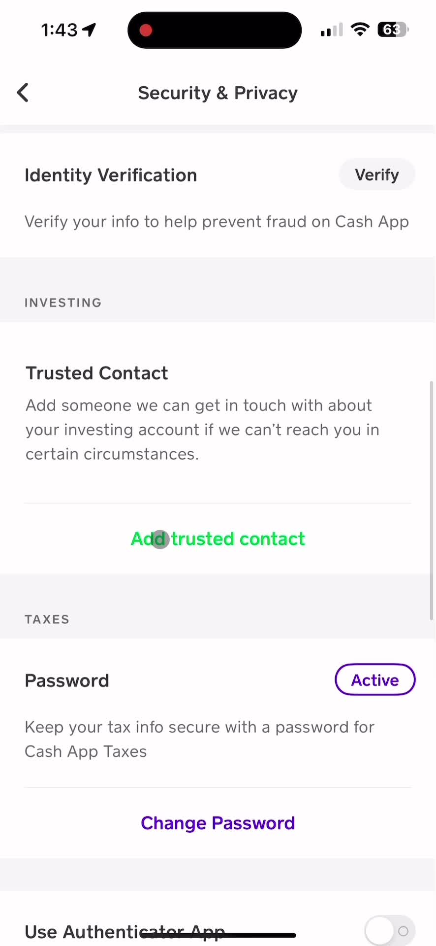 Privacy settings on Cash App video thumbnail