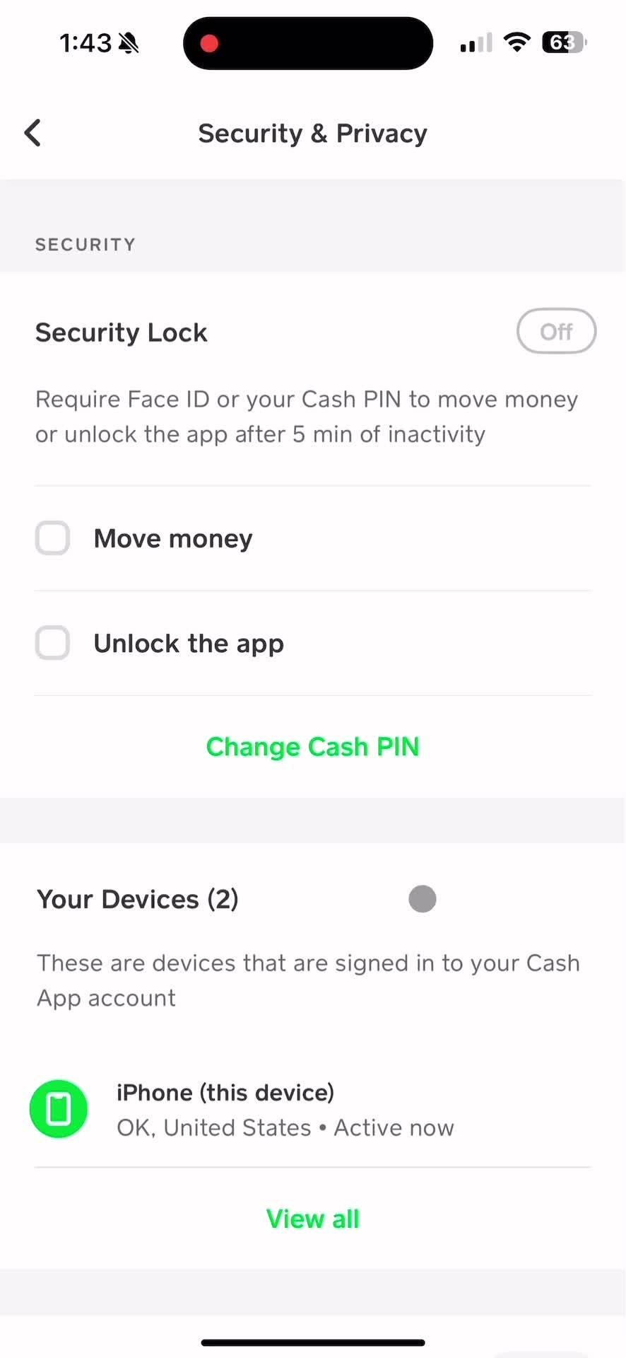 Privacy settings on Cash App video thumbnail