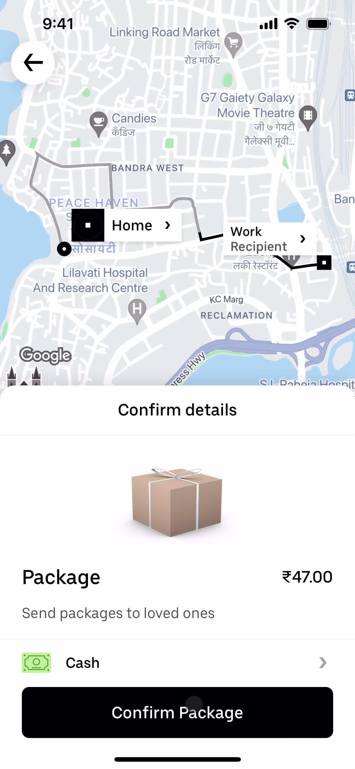 Sending a package on Uber video thumbnail