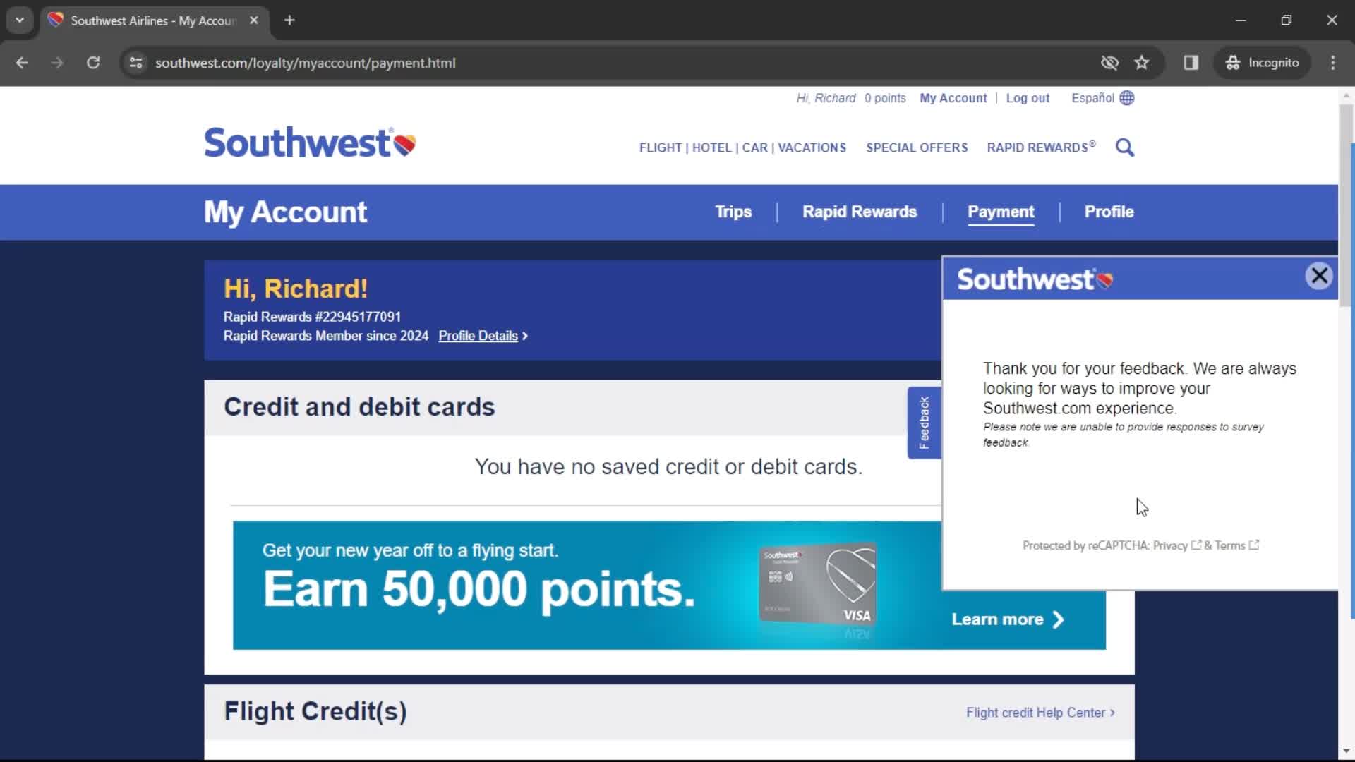 Giving feedback on Southwest Airlines video thumbnail