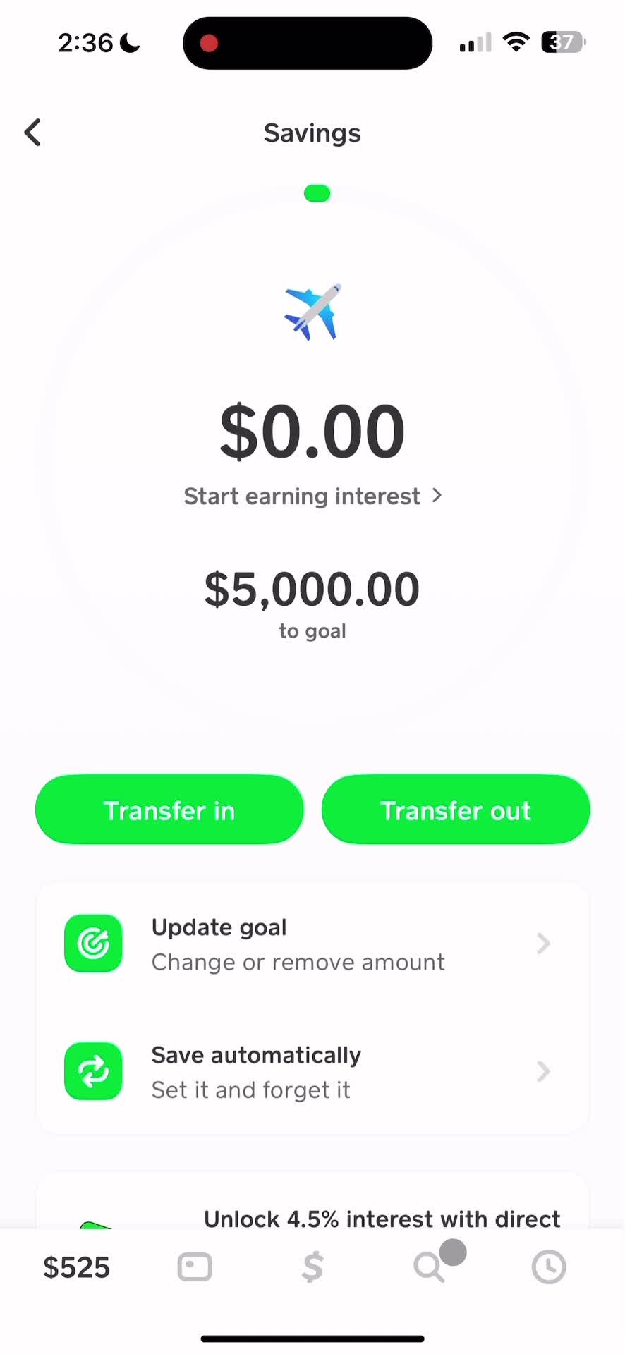 Setting a goal on Cash App video thumbnail