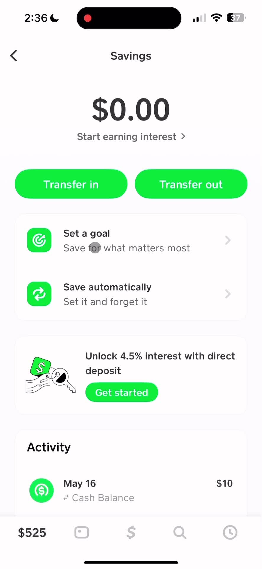 Setting a goal on Cash App video thumbnail