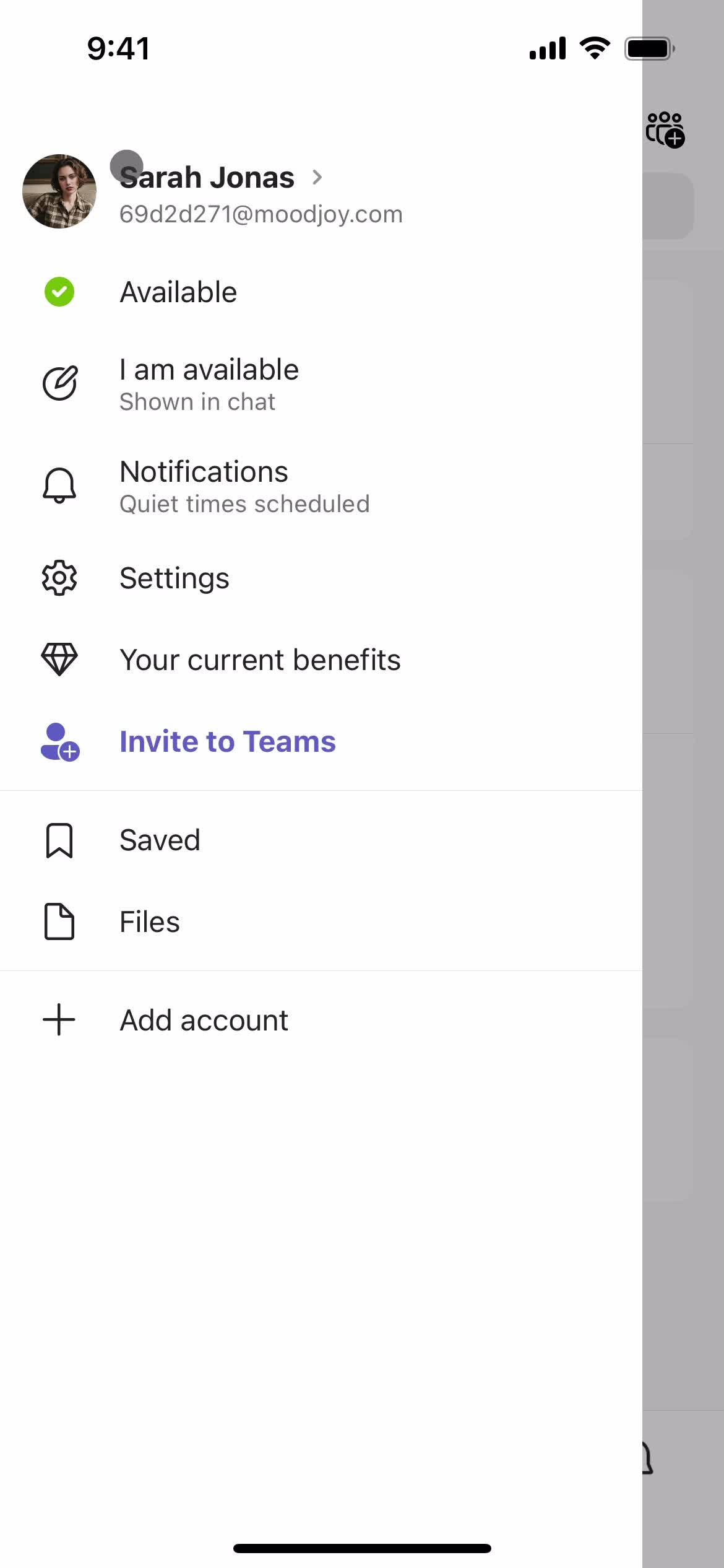 Setting status message on Microsoft Teams video thumbnail