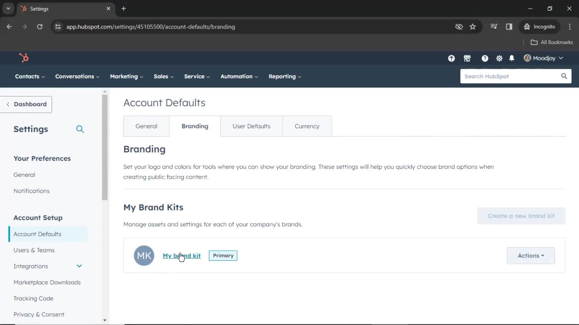 Settings on HubSpot CRM video thumbnail