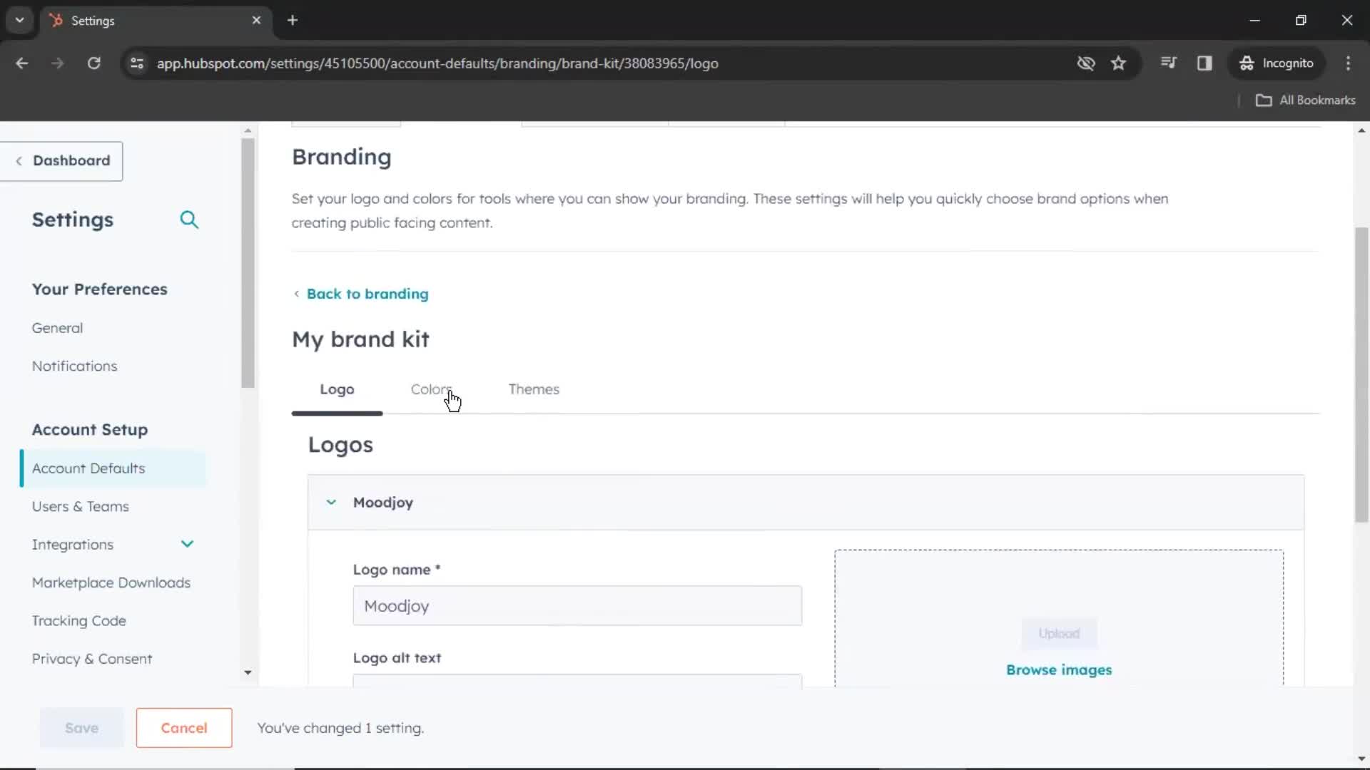 Settings on HubSpot CRM video thumbnail