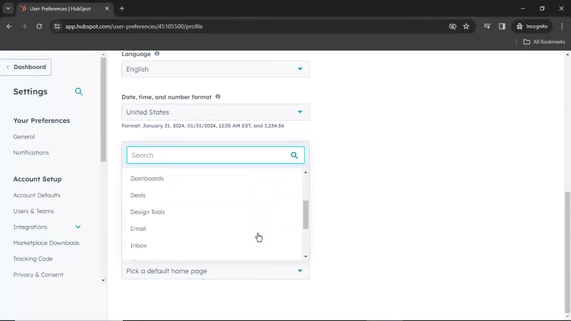 Settings on HubSpot CRM video thumbnail