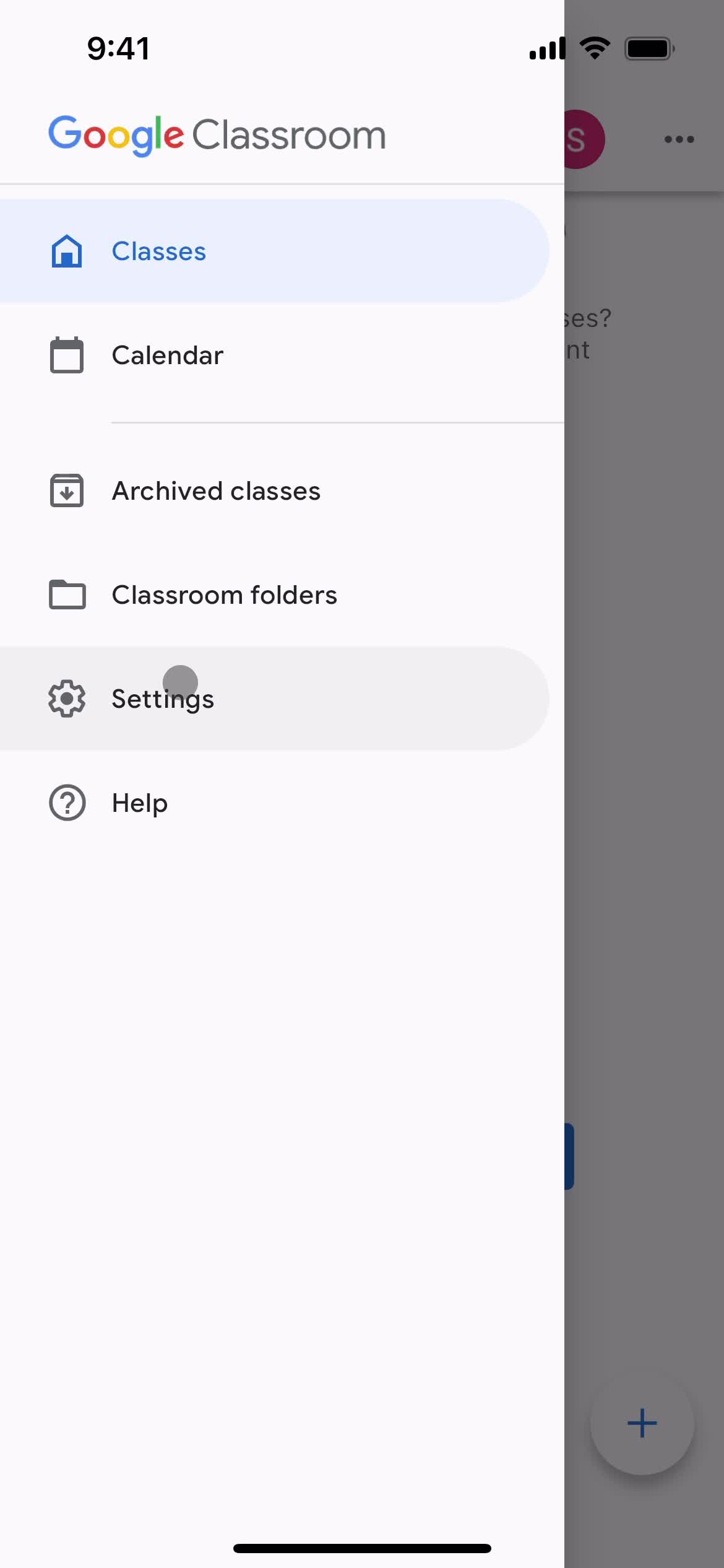 Settings on Google Classroom video thumbnail