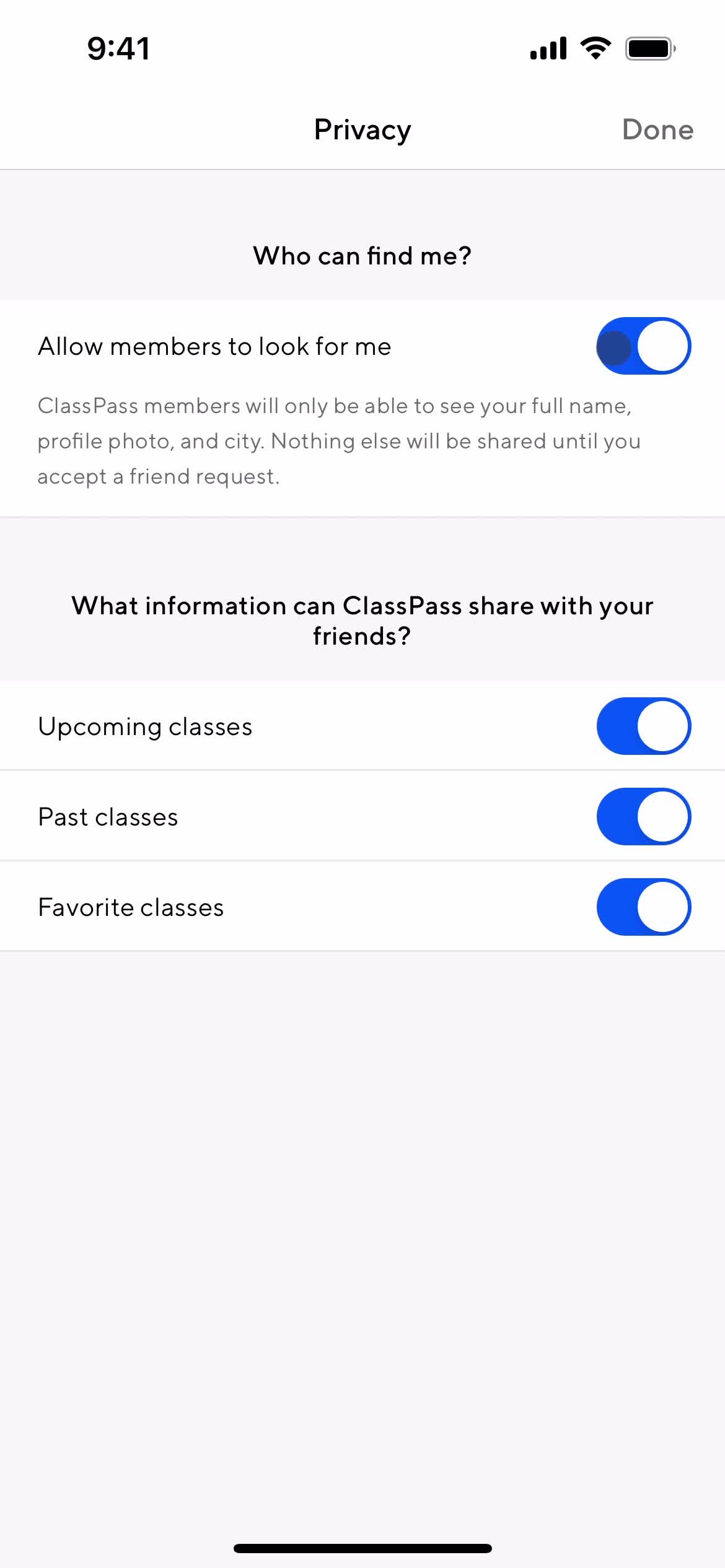 Settings on ClassPass video thumbnail