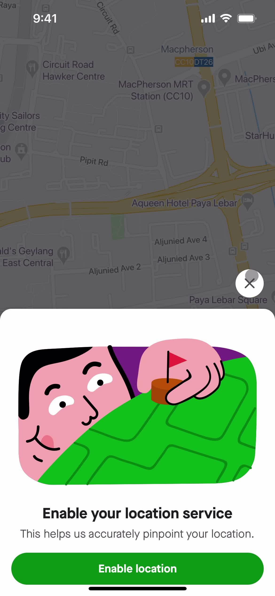 Settings on Gojek video thumbnail