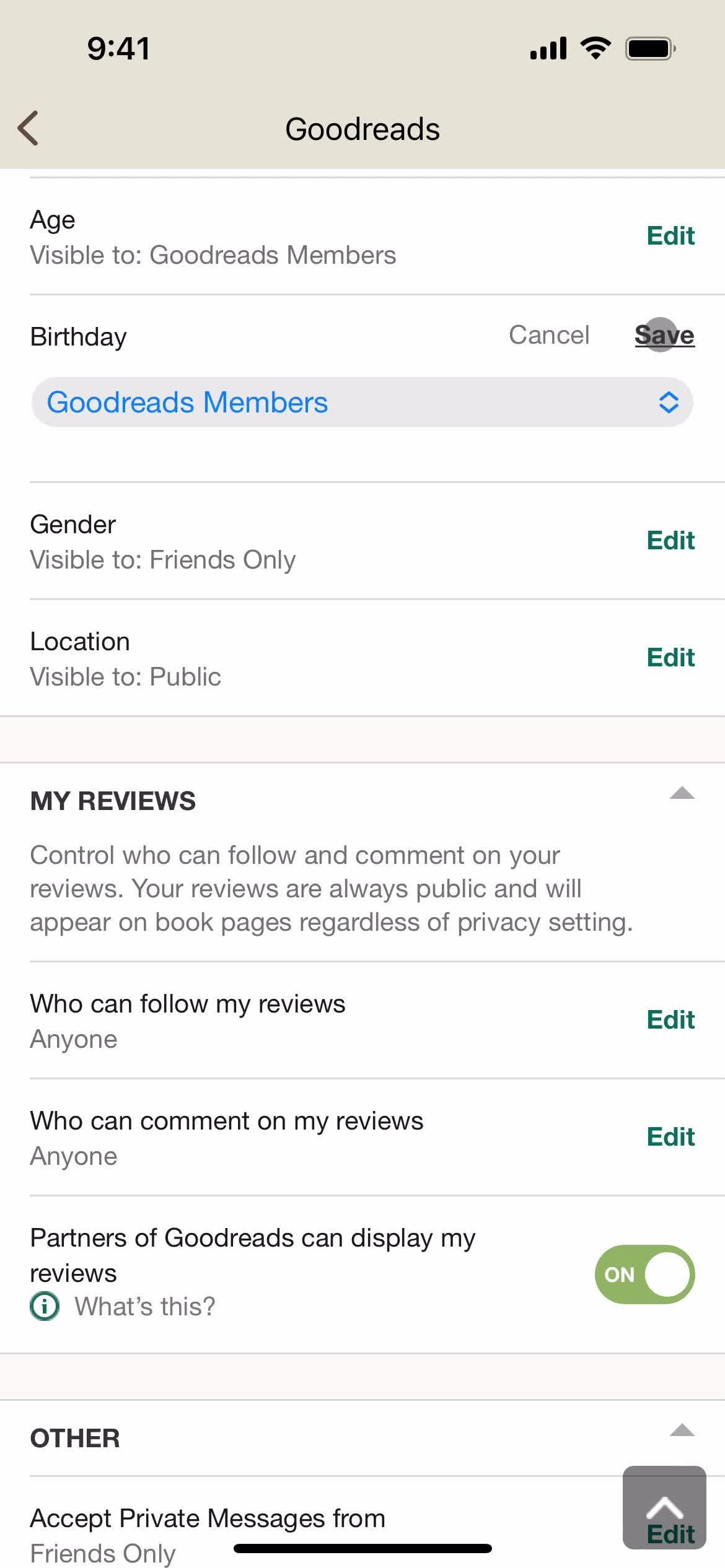 Settings on Goodreads video thumbnail