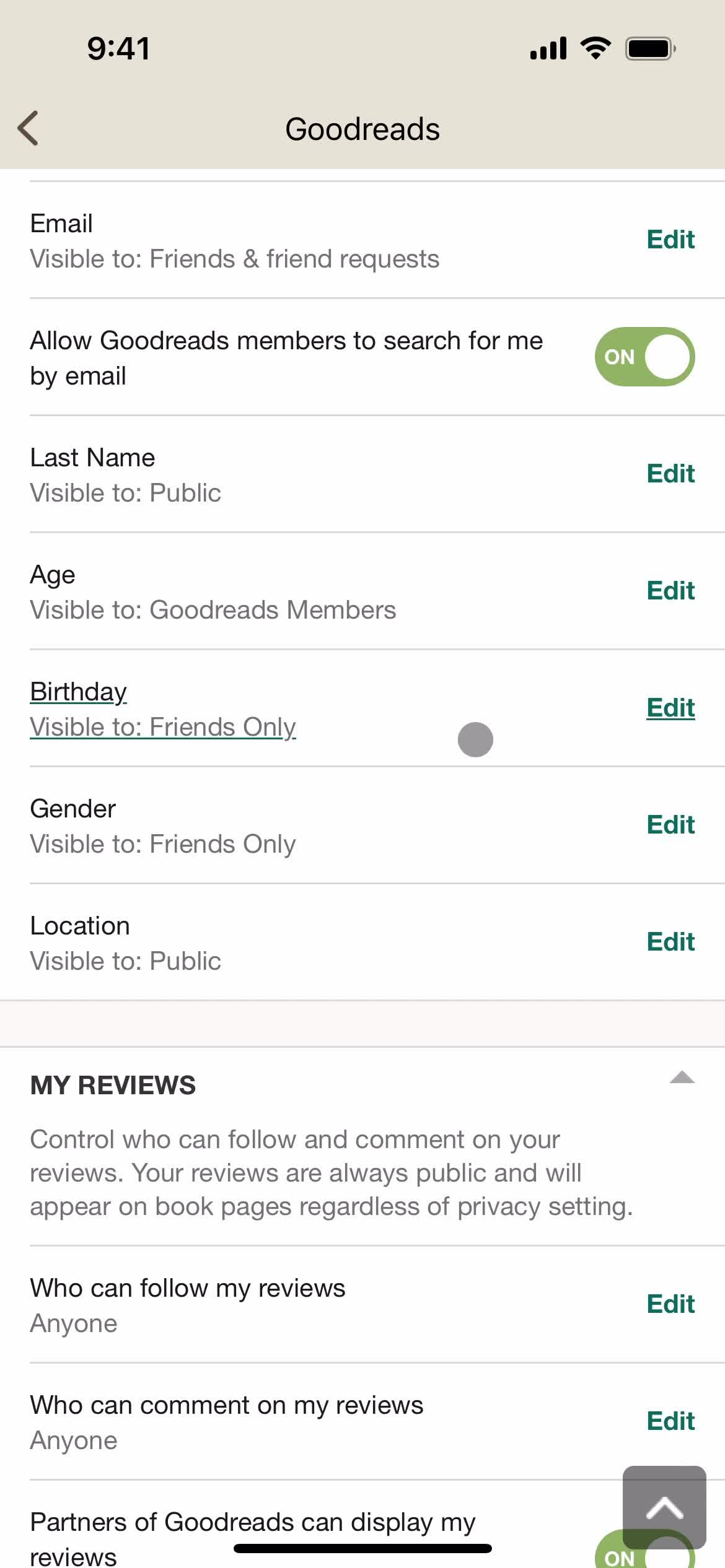 Settings on Goodreads video thumbnail