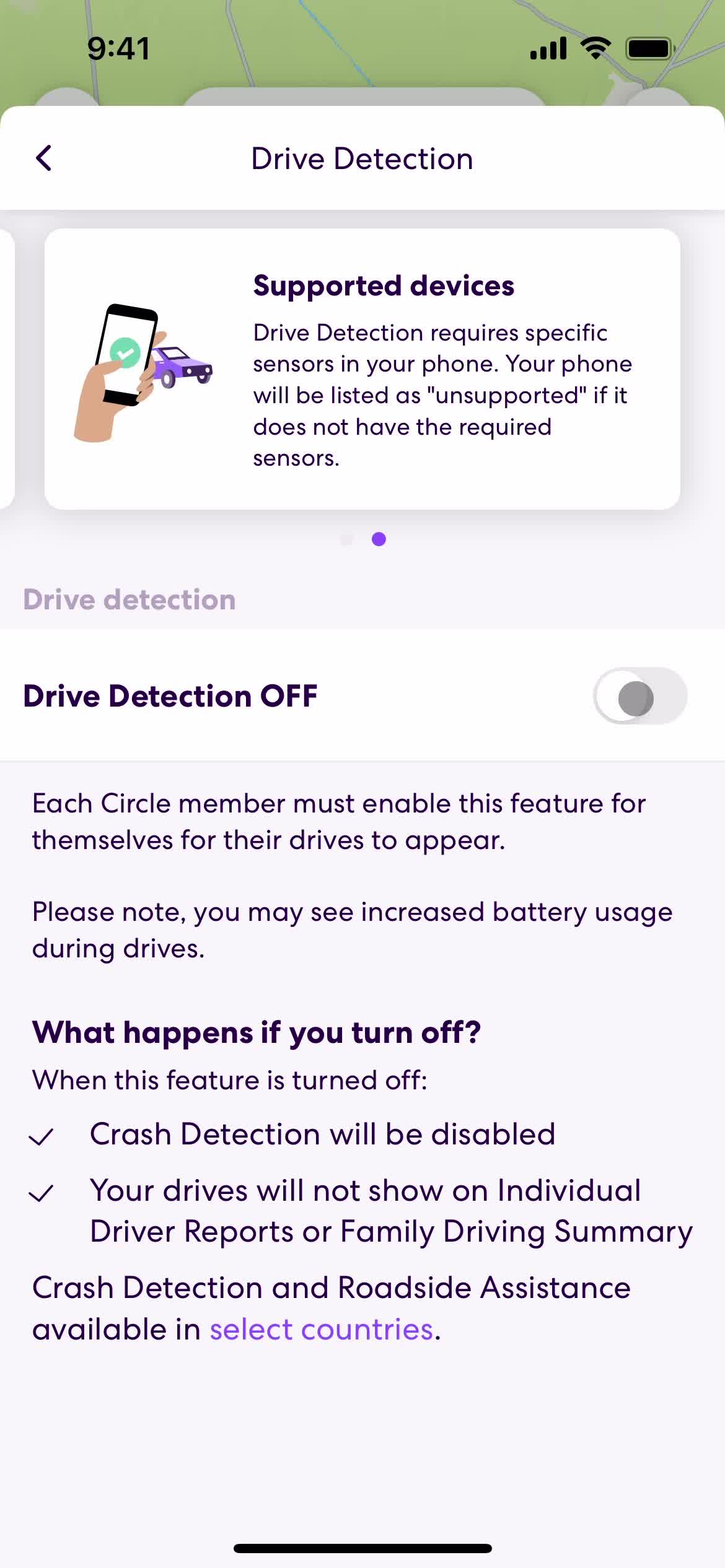 Settings on Life360 video thumbnail