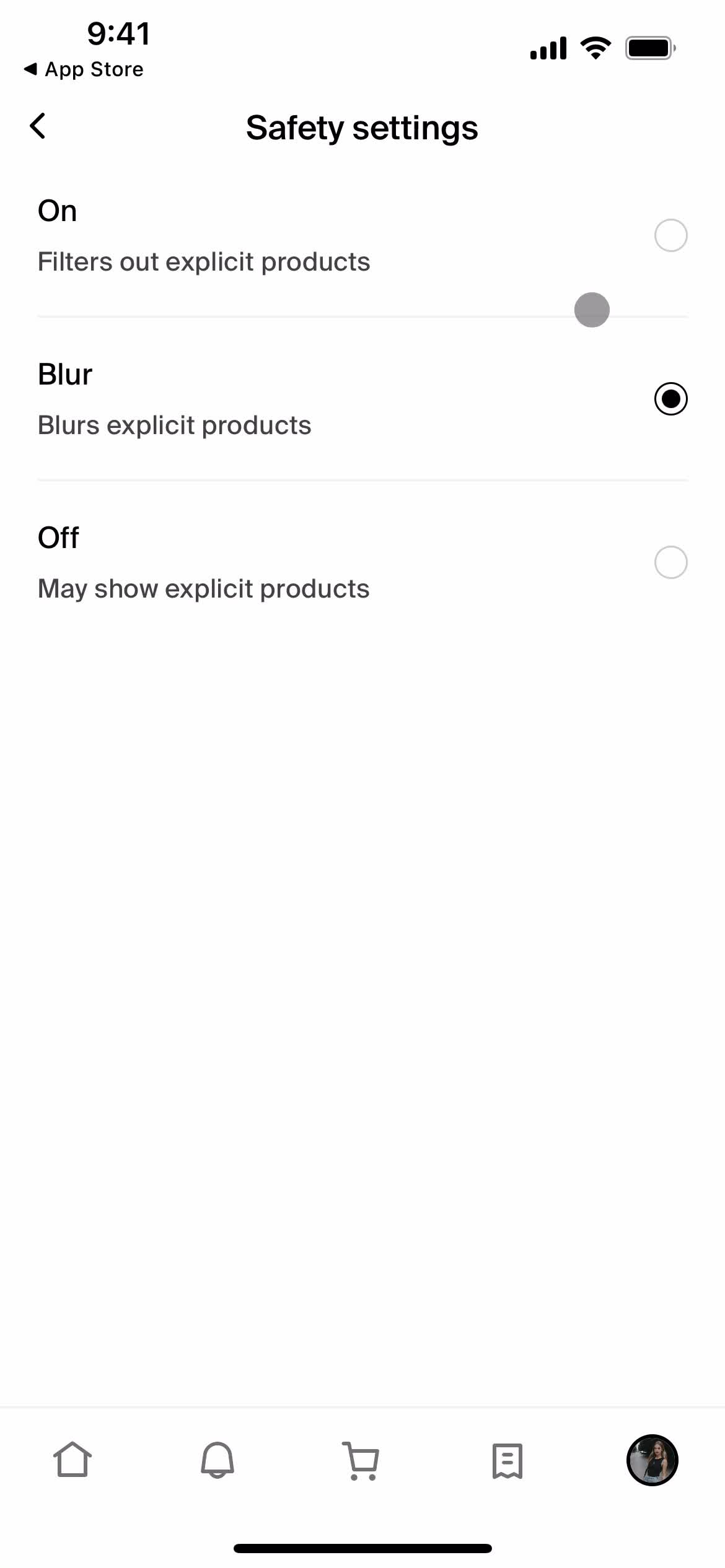 Settings on Shop video thumbnail