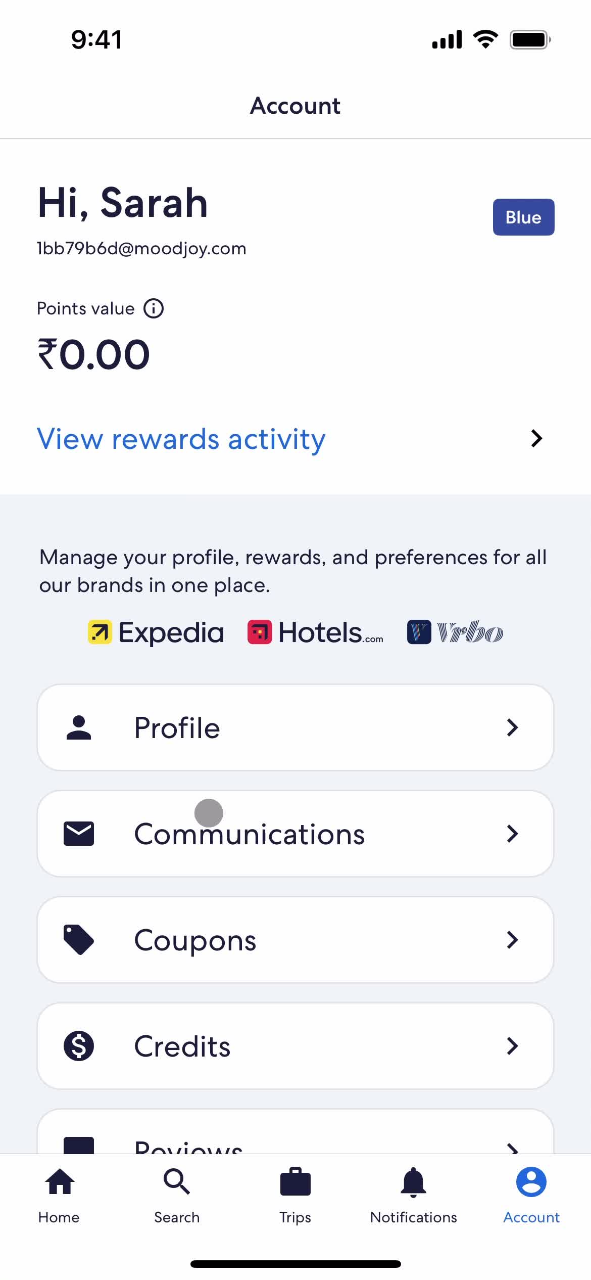 Settings on Expedia video thumbnail