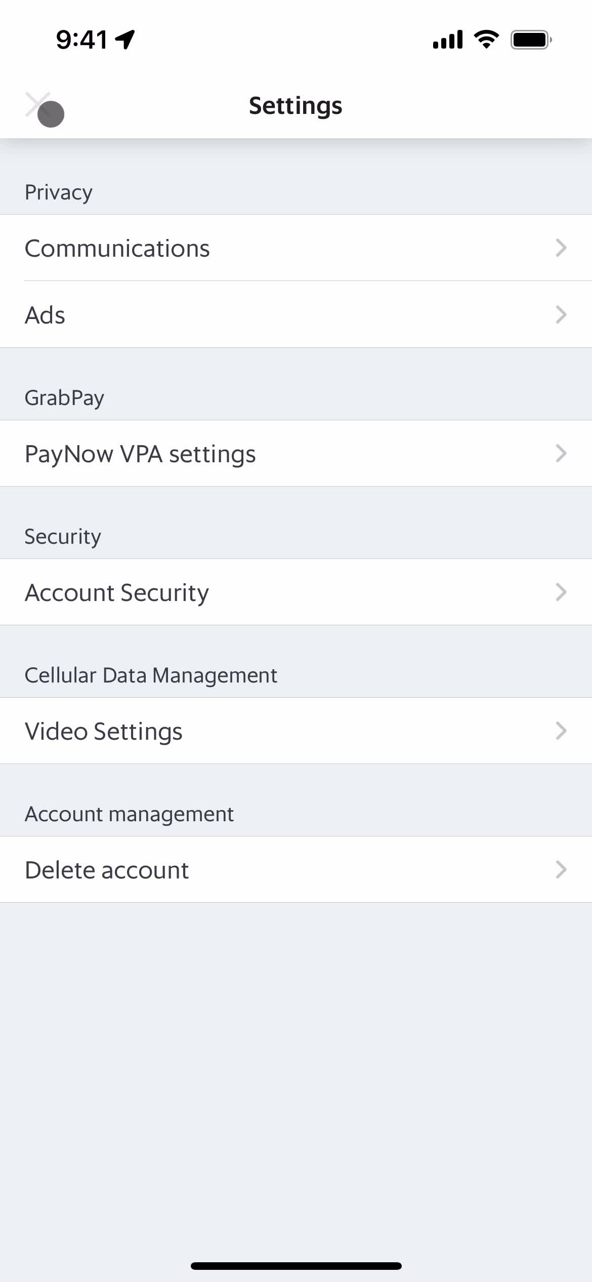 Settings on Grab video thumbnail