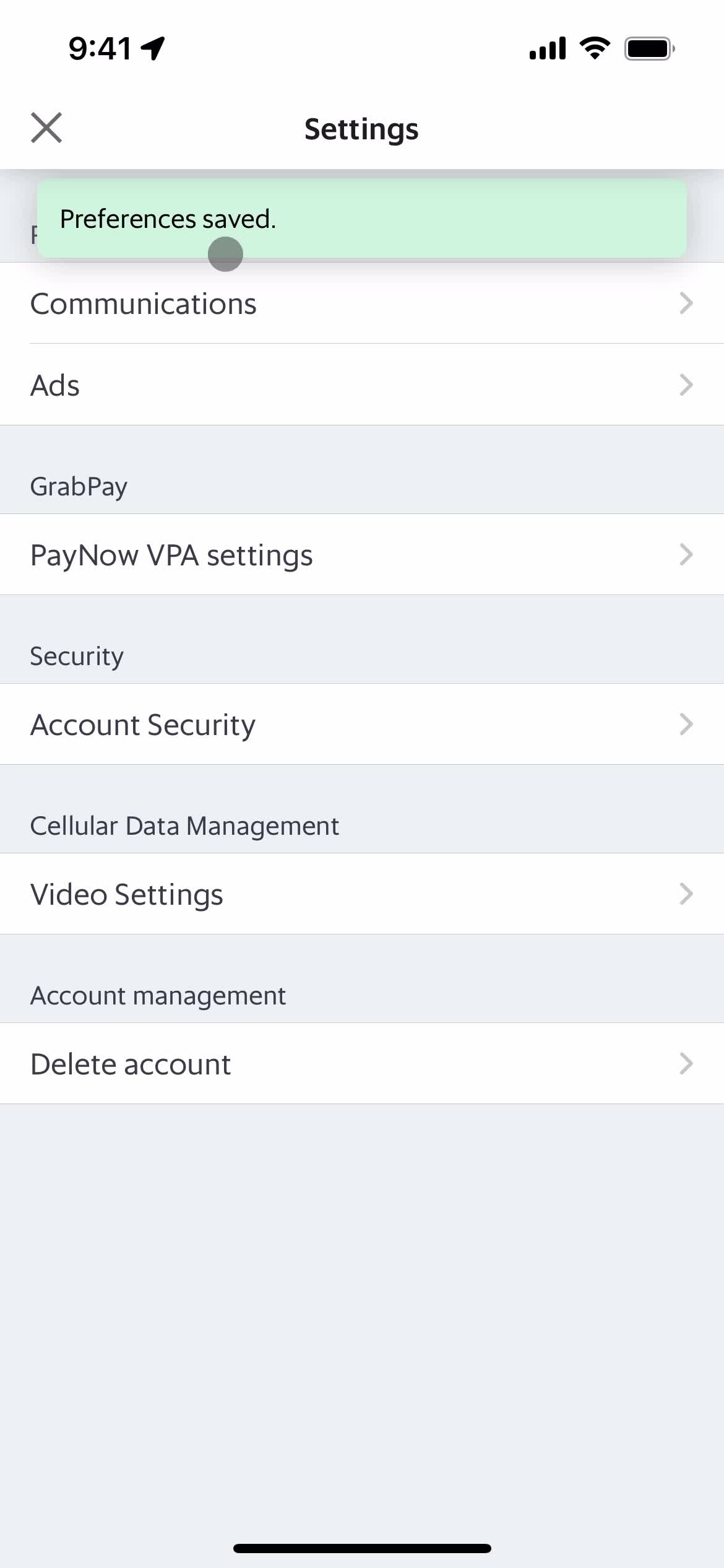 Settings on Grab video thumbnail