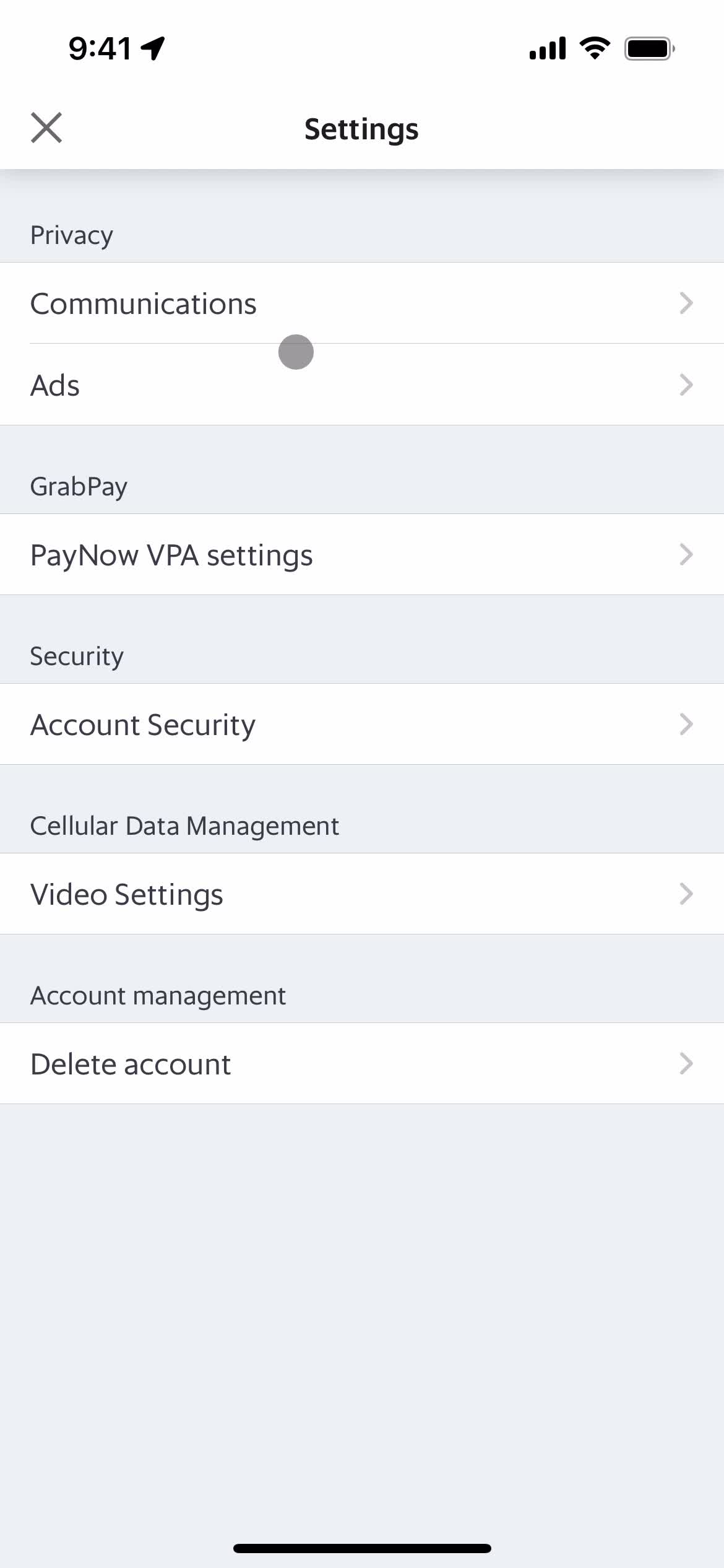 Settings on Grab video thumbnail