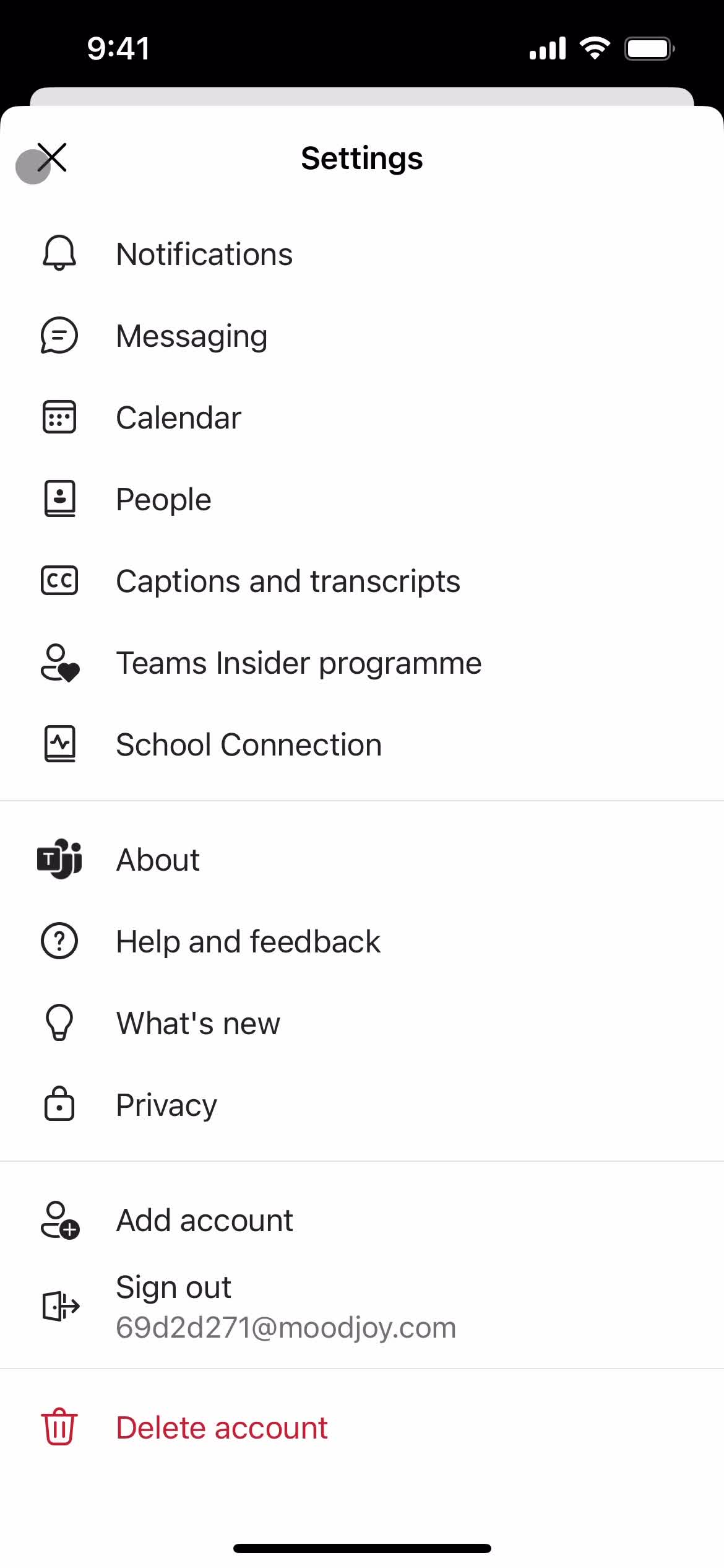 Settings on Microsoft Teams video thumbnail