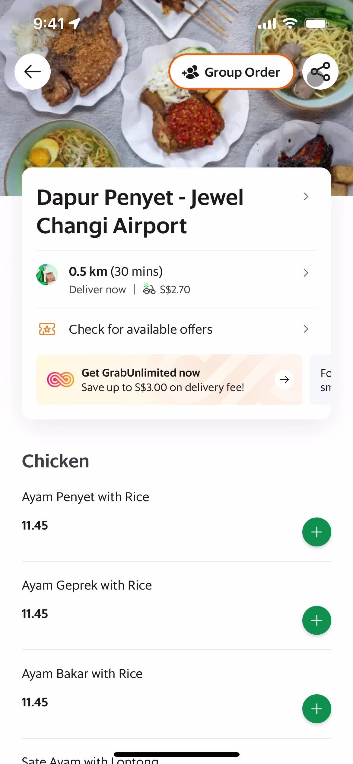 Sharing on Grab video thumbnail