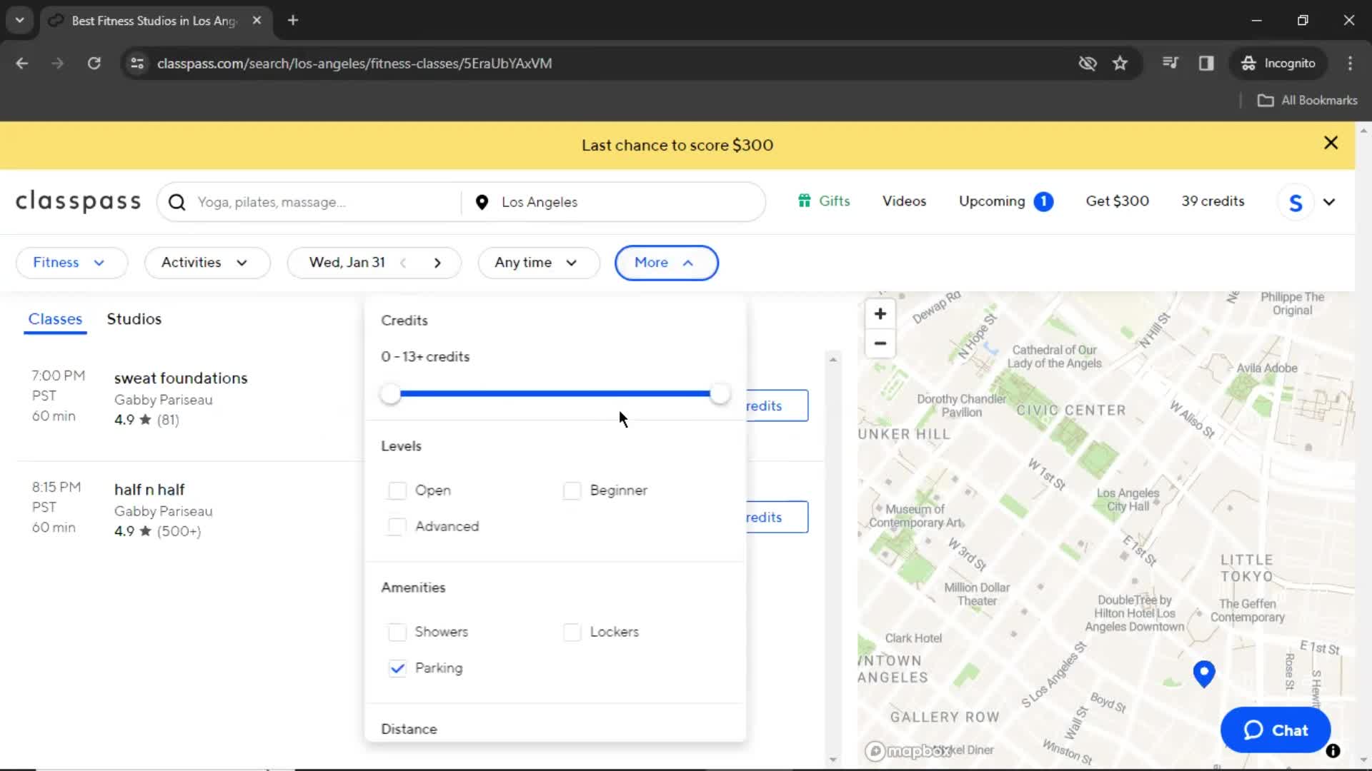 Filtering and sorting screenshot