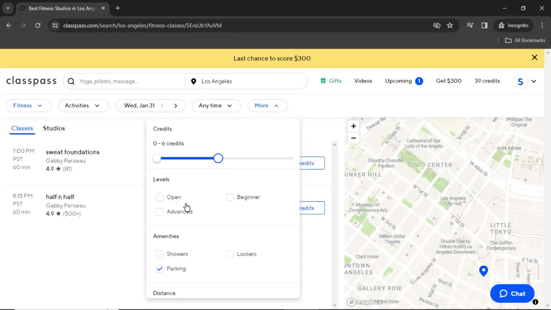 Filtering and sorting screenshot