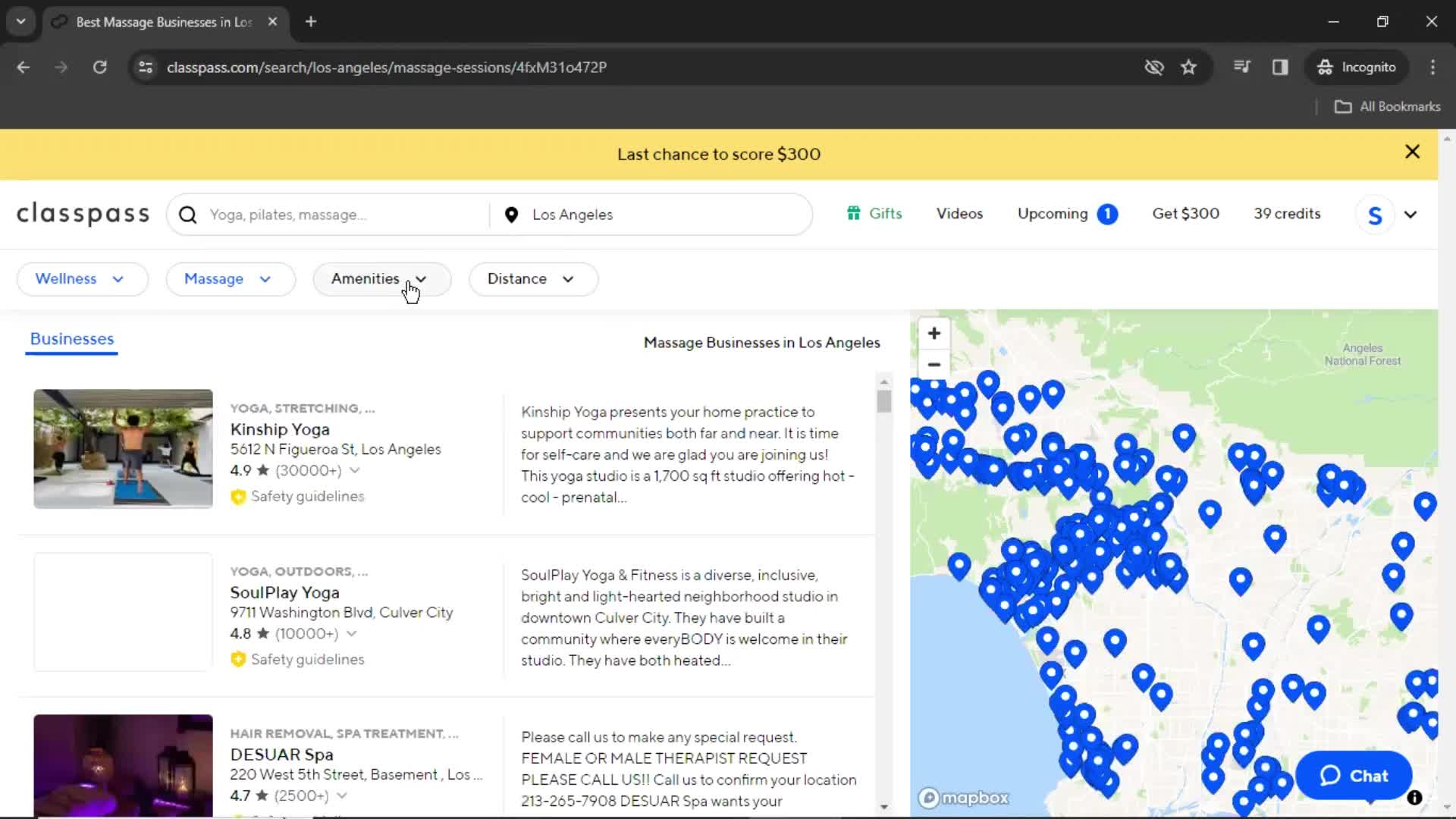 Filtering and sorting screenshot