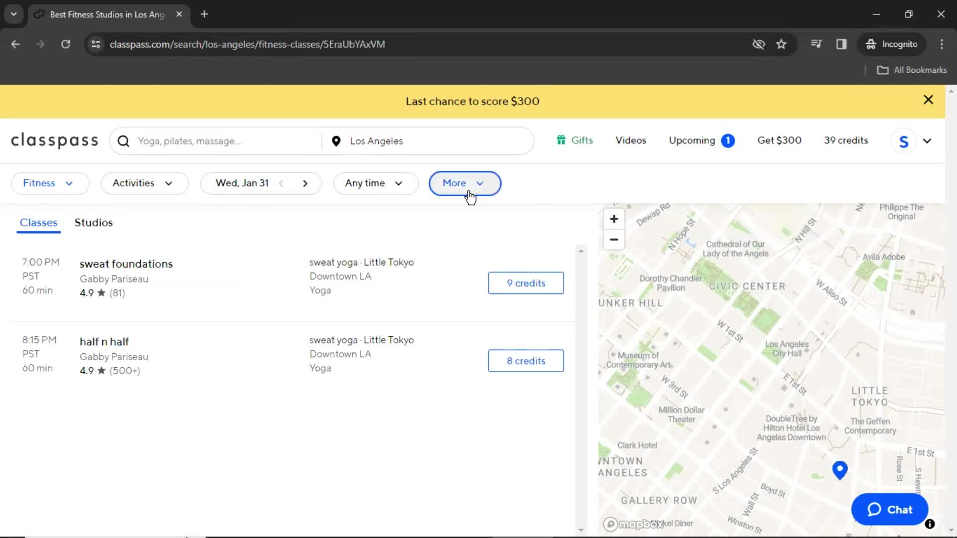 Filtering and sorting screenshot