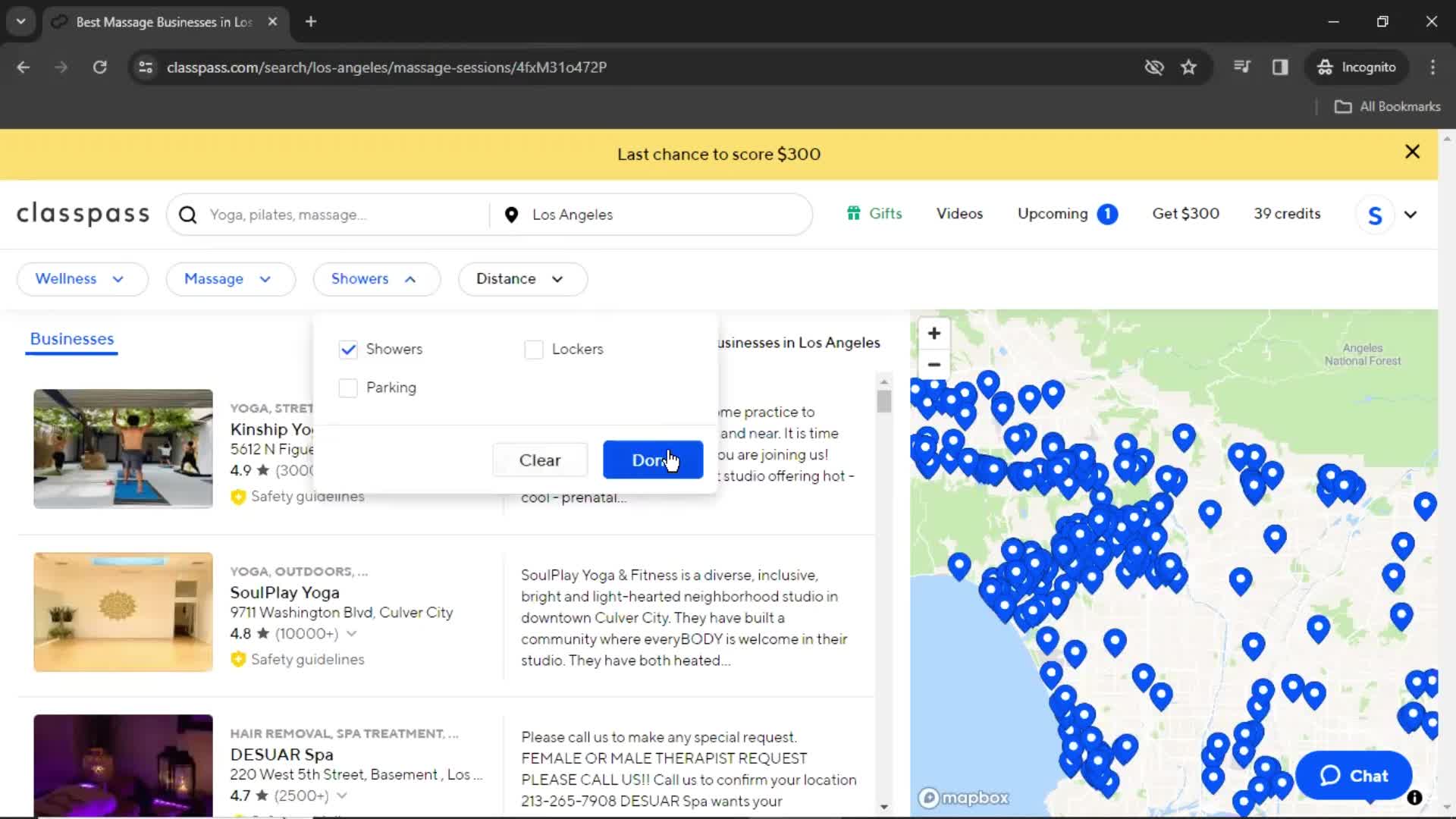 Filtering and sorting screenshot