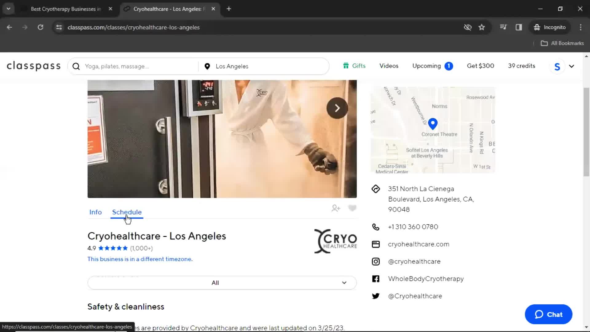 Filtering and sorting screenshot
