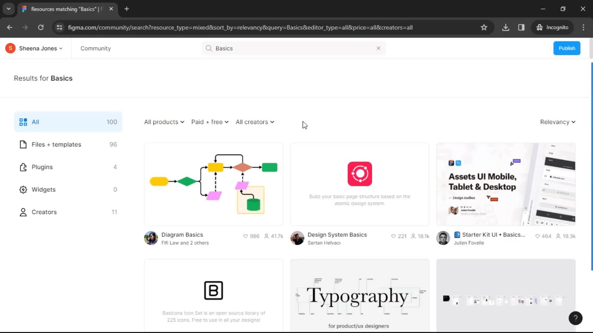 Filtering and sorting screenshot