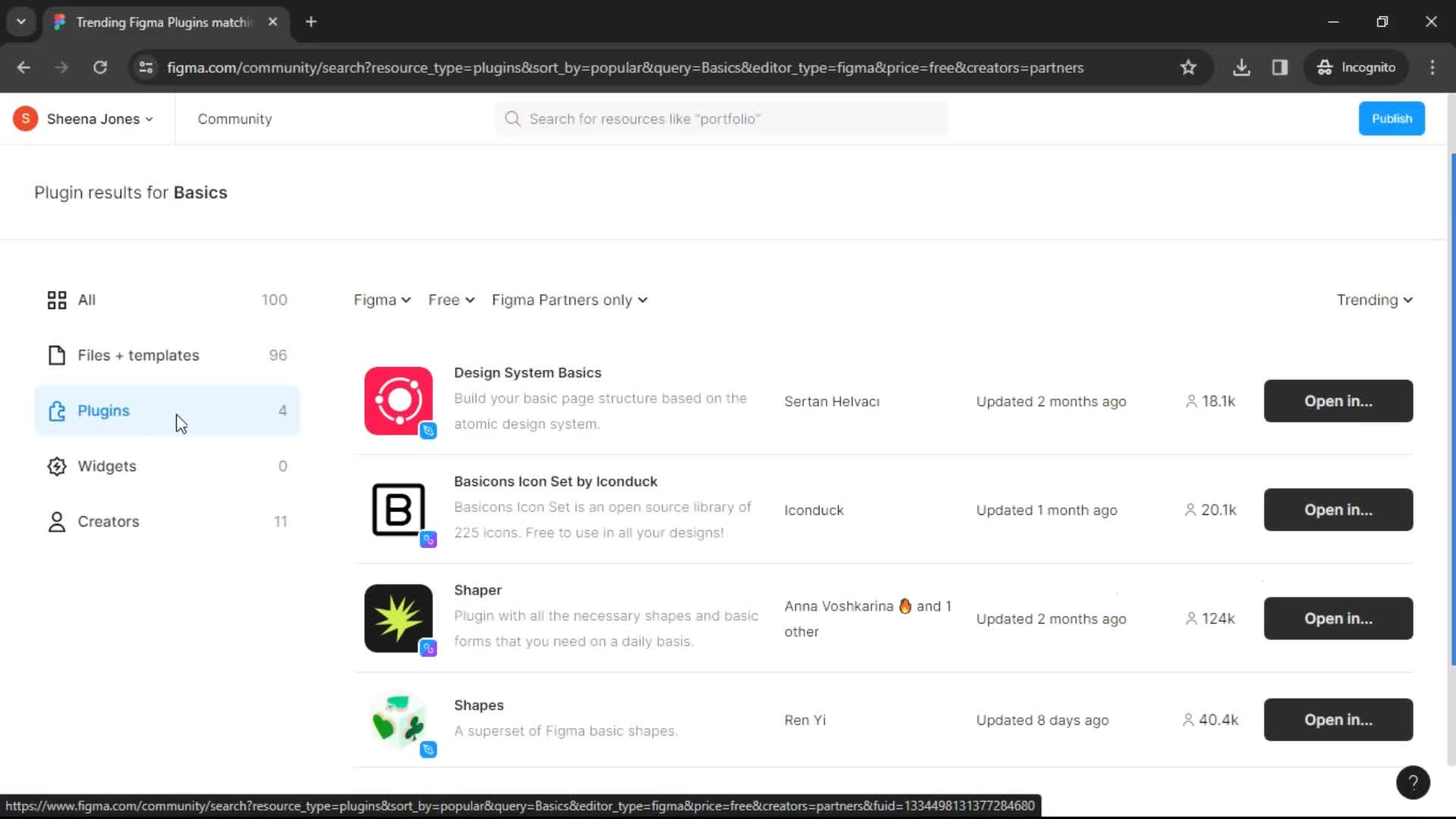 Filtering and sorting screenshot
