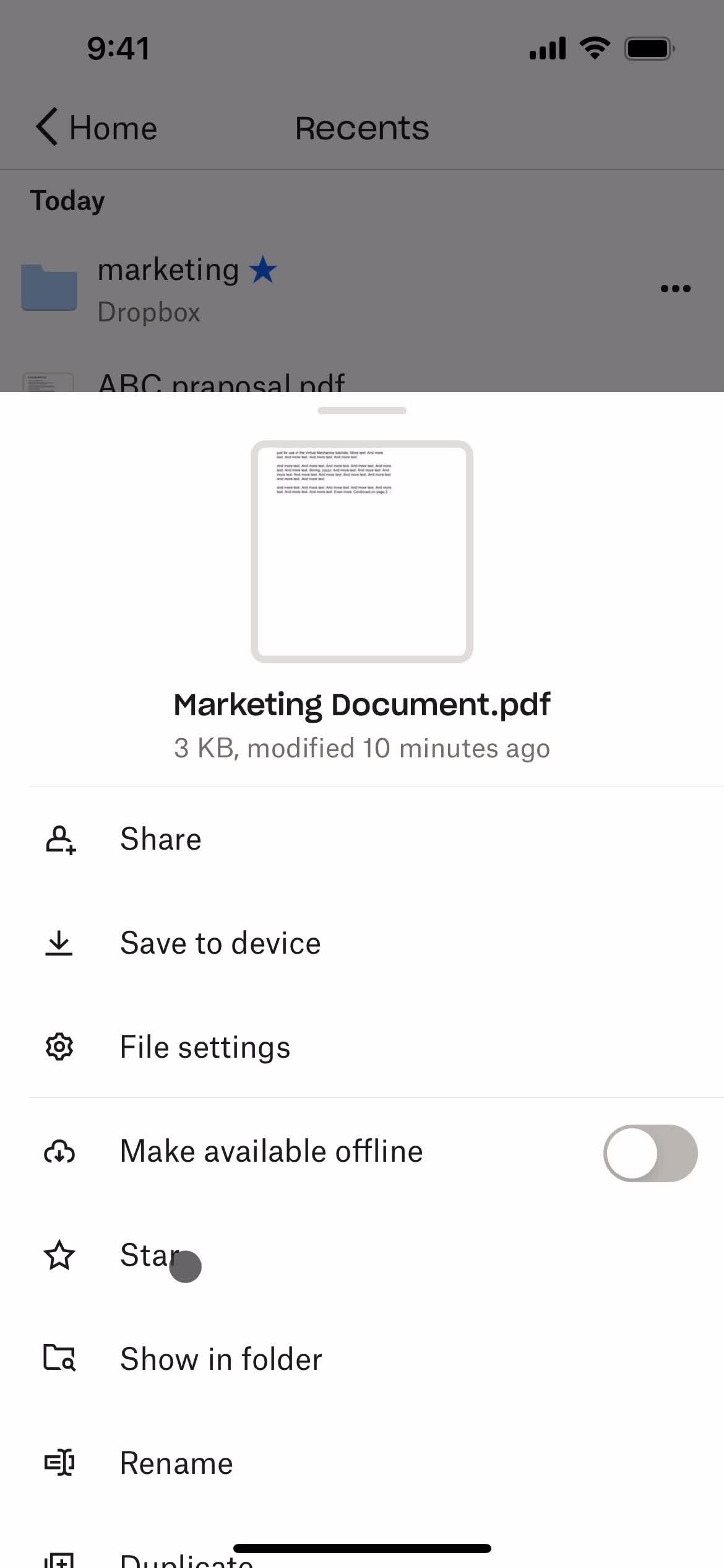 Starring folders on Dropbox video thumbnail