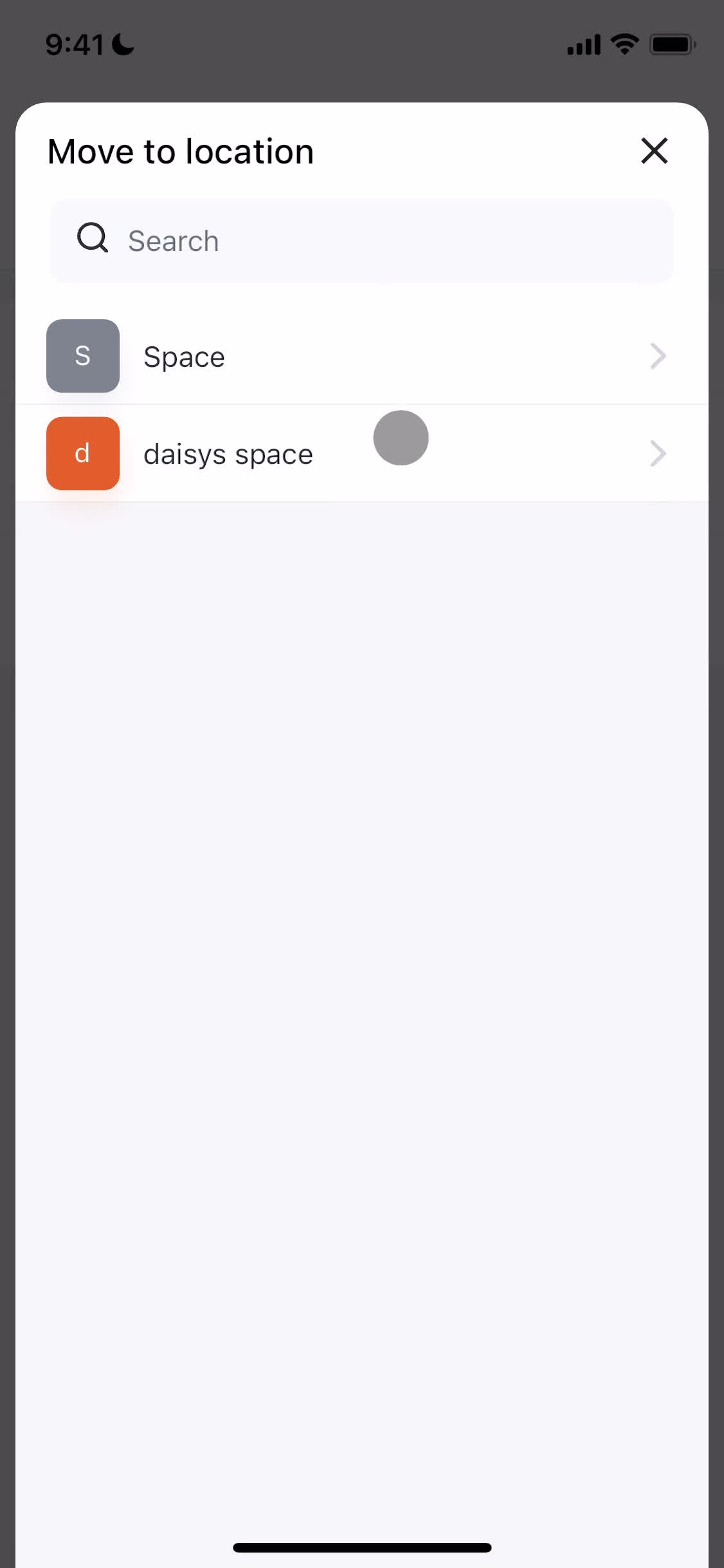 Tasks screenshot