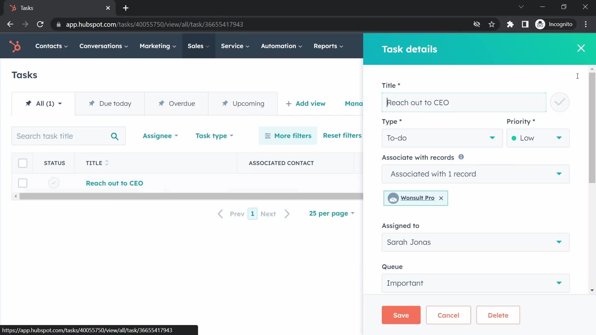 Tasks on HubSpot CRM video thumbnail