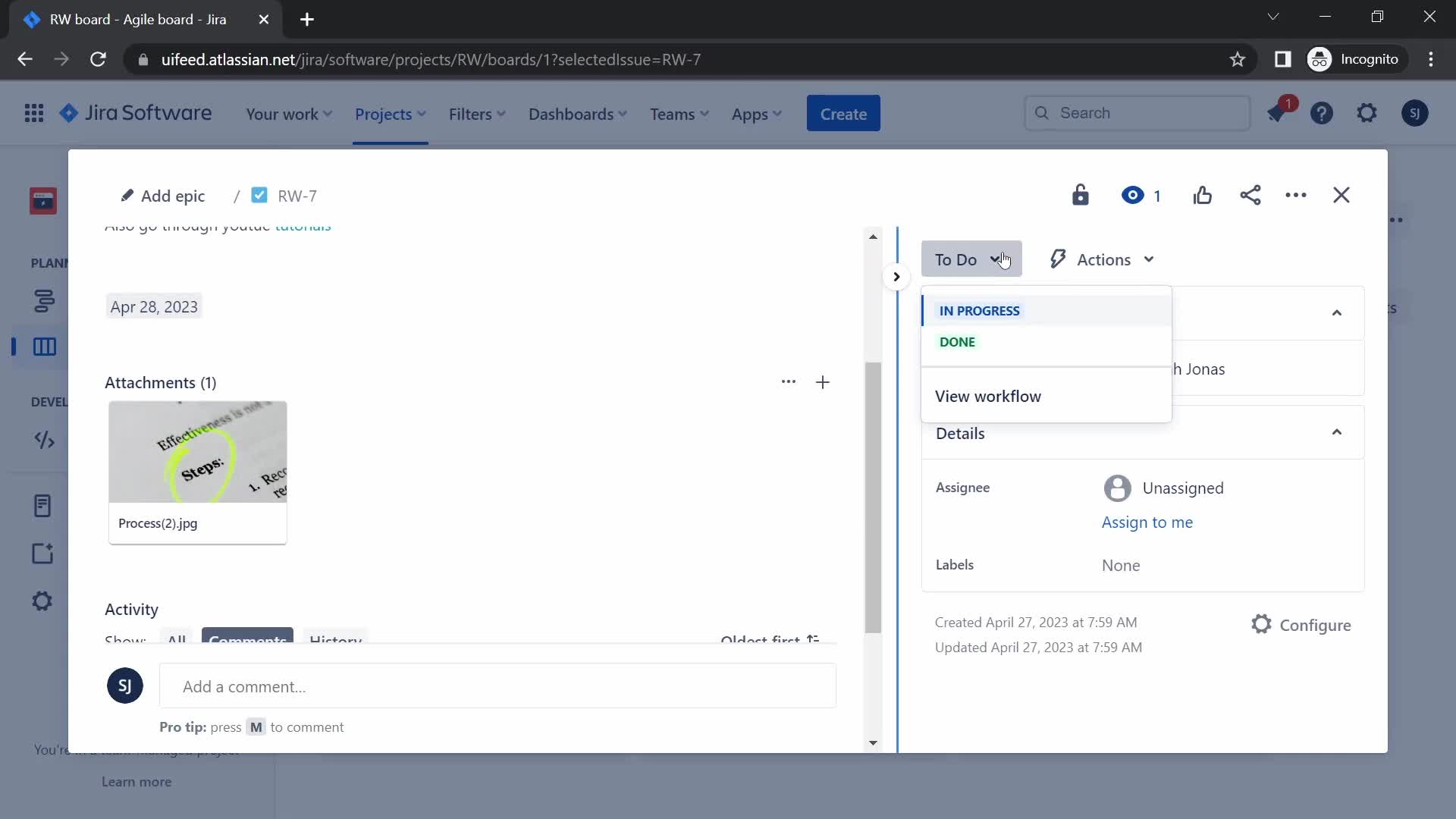 Tasks on Jira video thumbnail