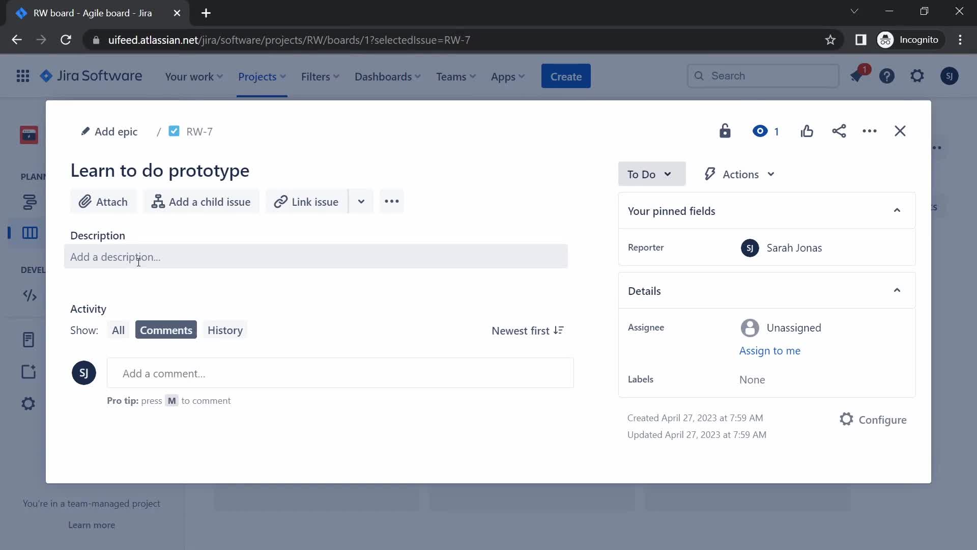 Tasks on Jira video thumbnail