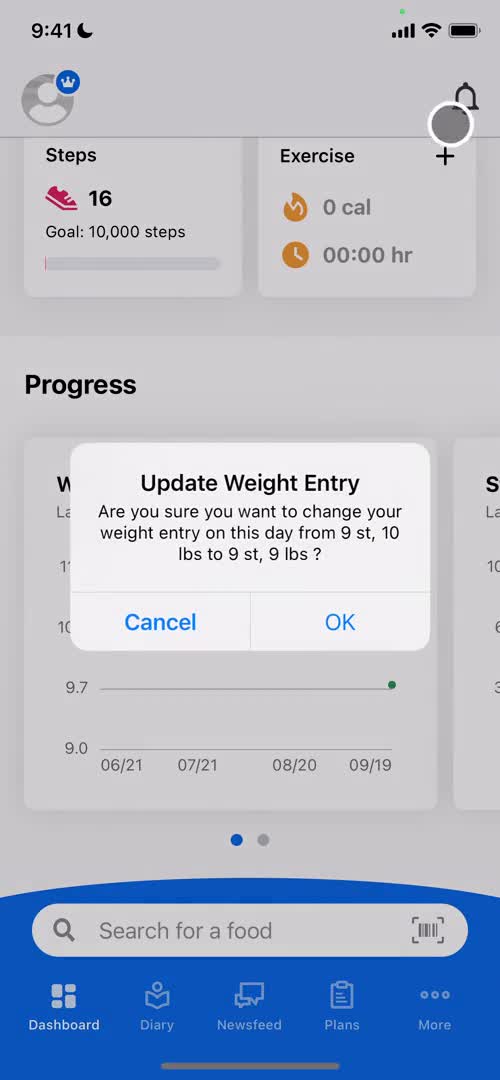 Tracking activity on MyFitnessPal video thumbnail