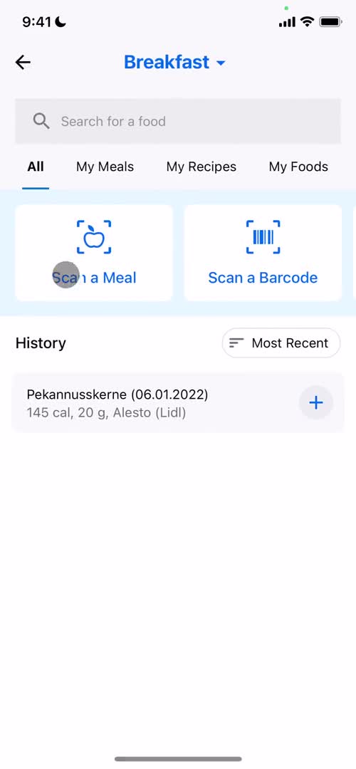 Tracking activity on MyFitnessPal video thumbnail